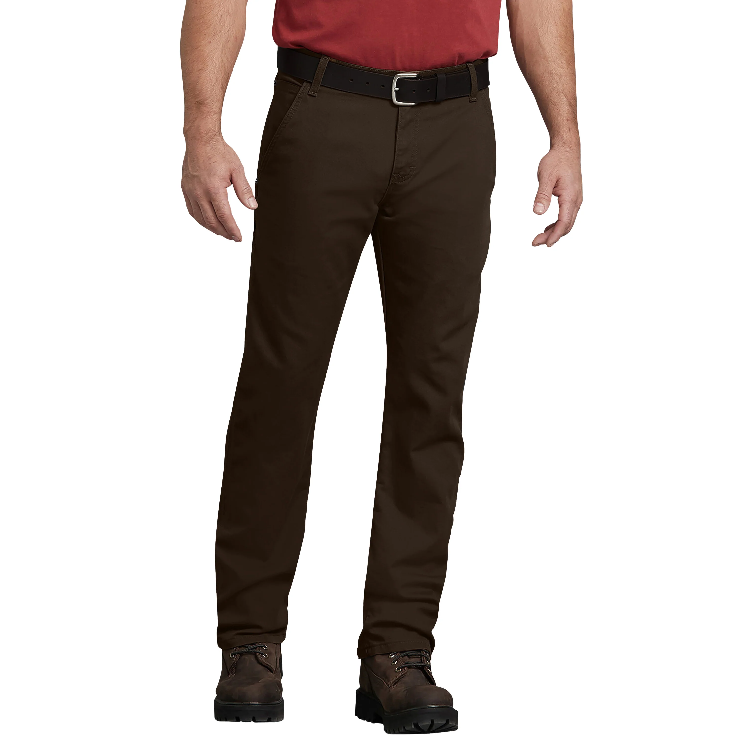 DICKIES REGULAR FIT DUCK CARPENTER PANT CHOCOLATE BROWN