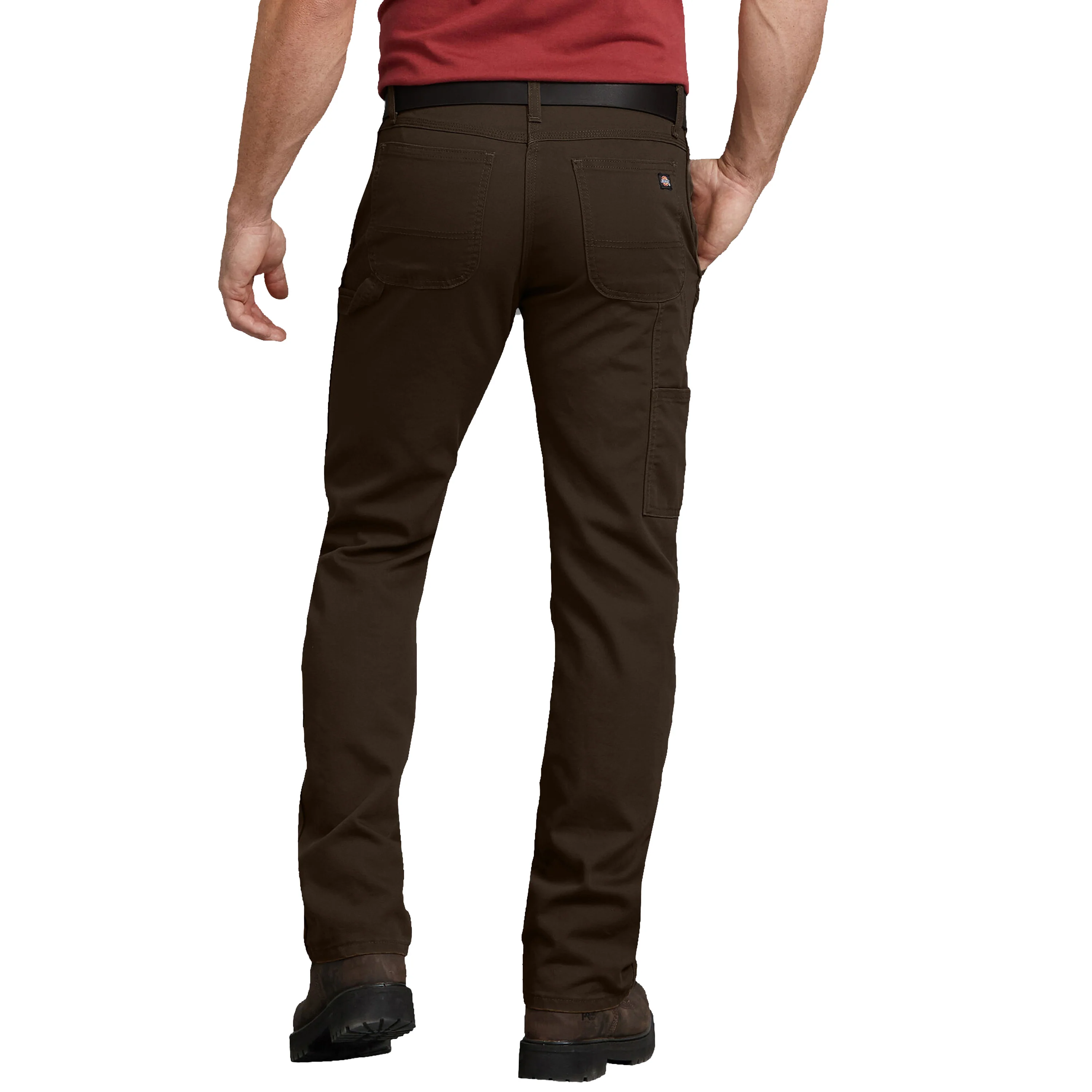 DICKIES REGULAR FIT DUCK CARPENTER PANT CHOCOLATE BROWN - Image 2