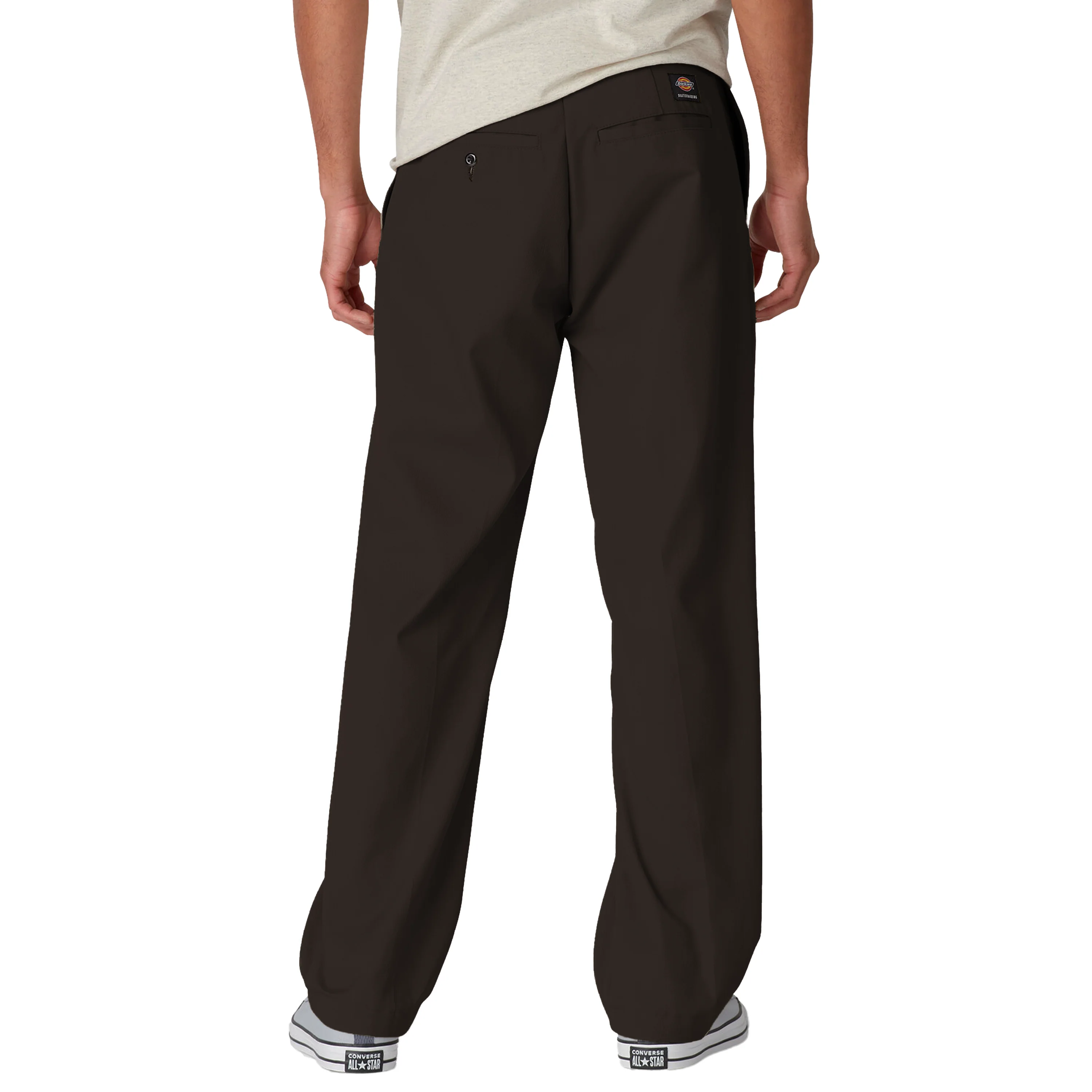 DICKIES SKATE TWILL REGULAR FIT PANTS CHOCOLATE BROWN - Image 2