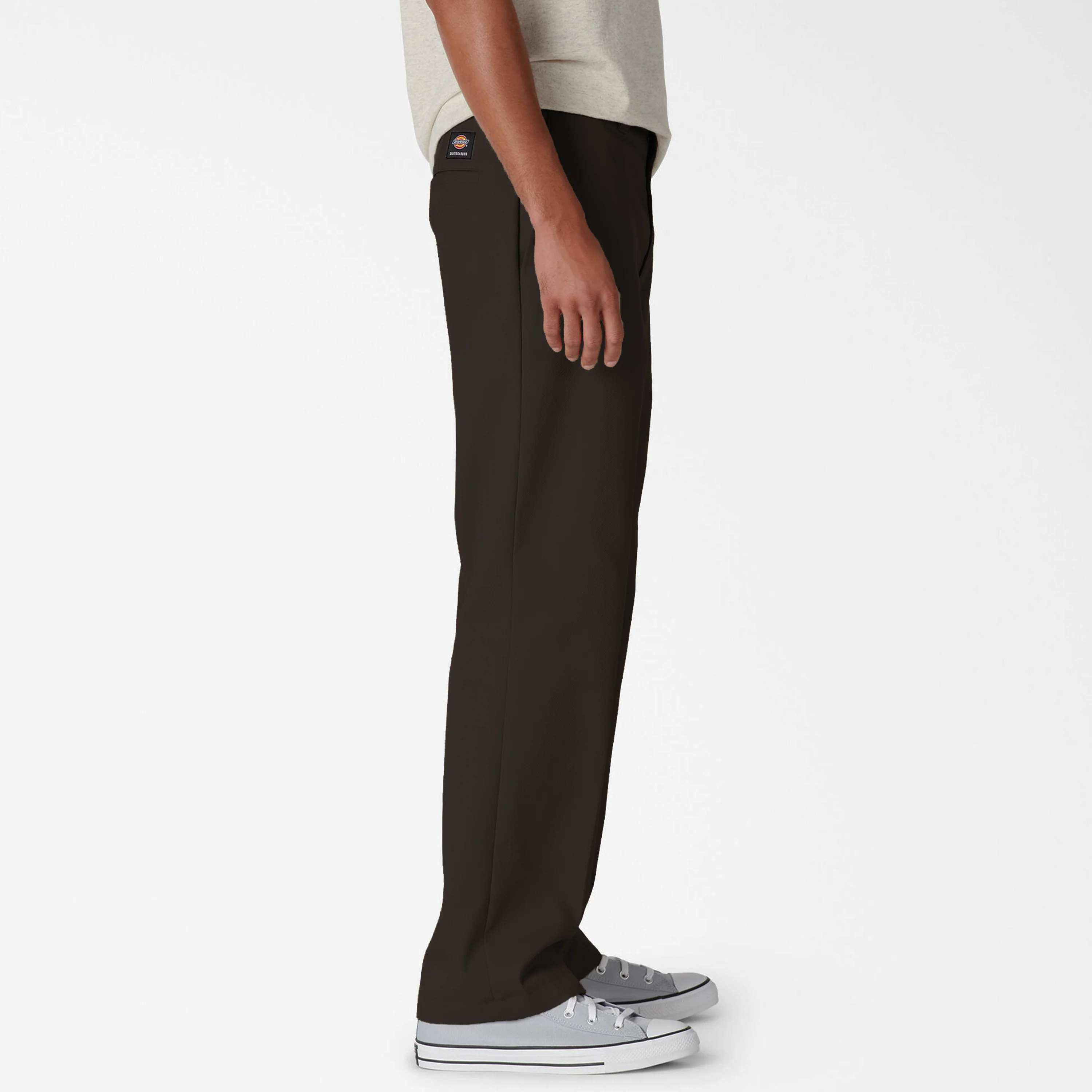 DICKIES SKATE TWILL REGULAR FIT PANTS CHOCOLATE BROWN - Image 3