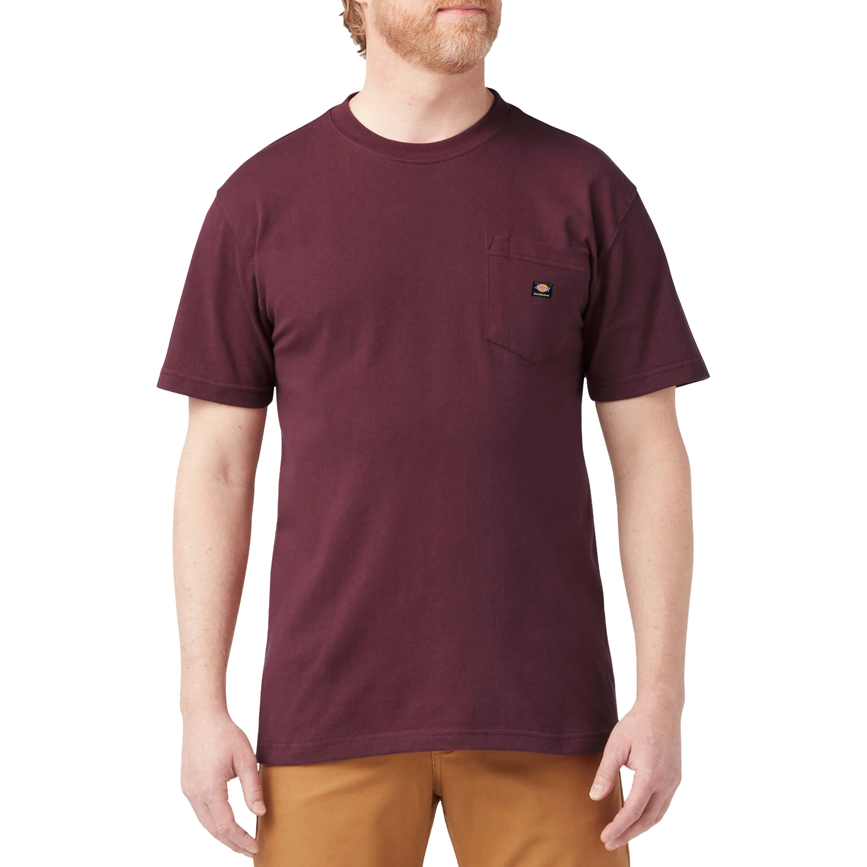 DICKIES SKATEBOARDING HEAVYWEIGHT POCKET TEE GRAPE WINE