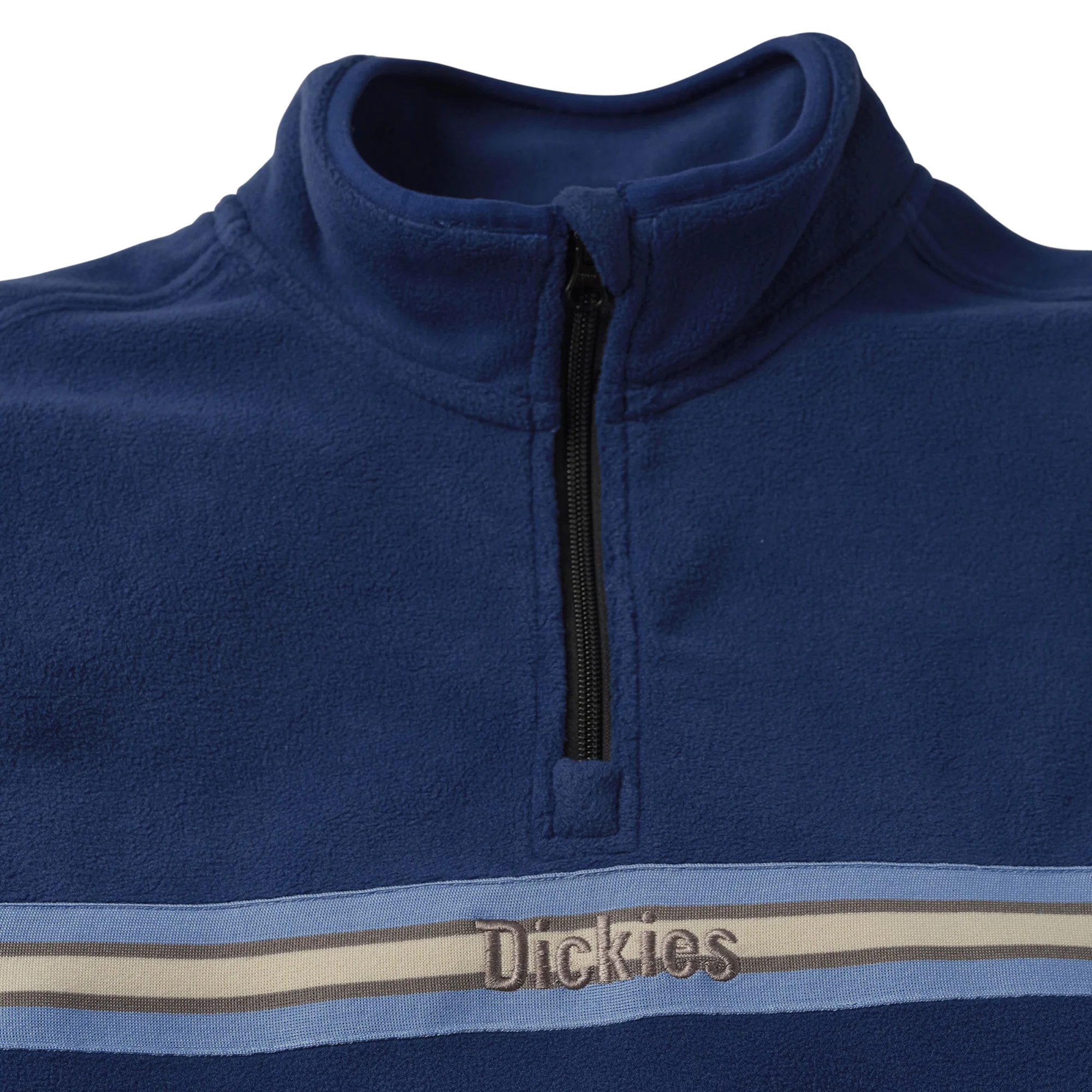 DICKIES TOM KNOX 1/4 ZIP FLEECE JACKET NAVY - Image 3