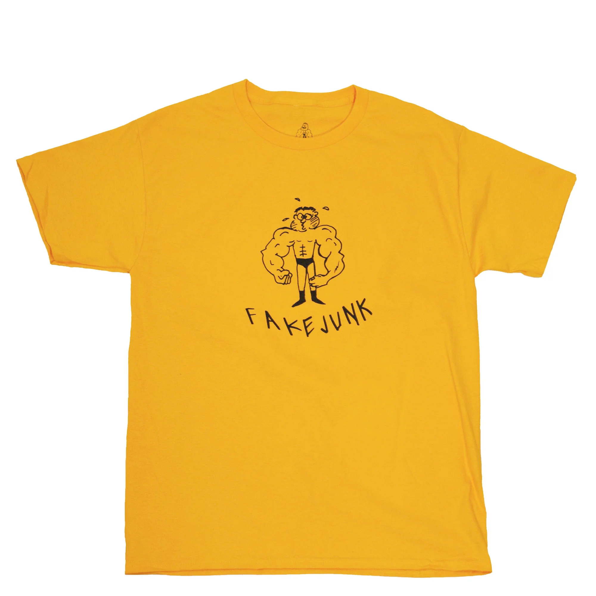 FAKE JUNK BUFF DUDE T-SHIRT GOLD