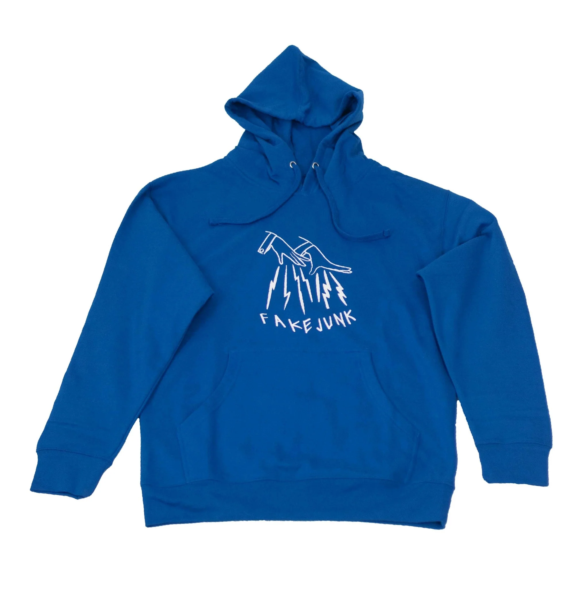 FAKE JUNK LOGO HOODIE ROYAL