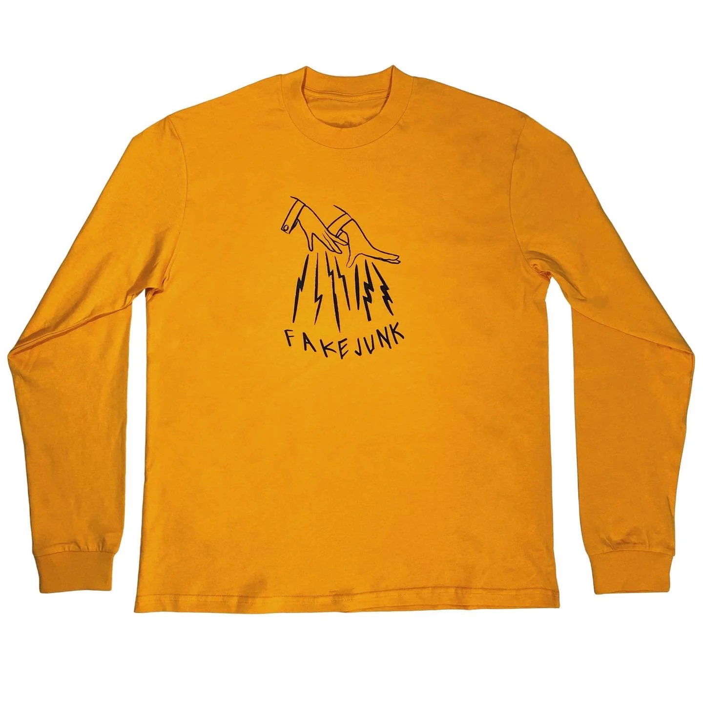 FAKE JUNK LOGO LONG SLEEVE GOLD