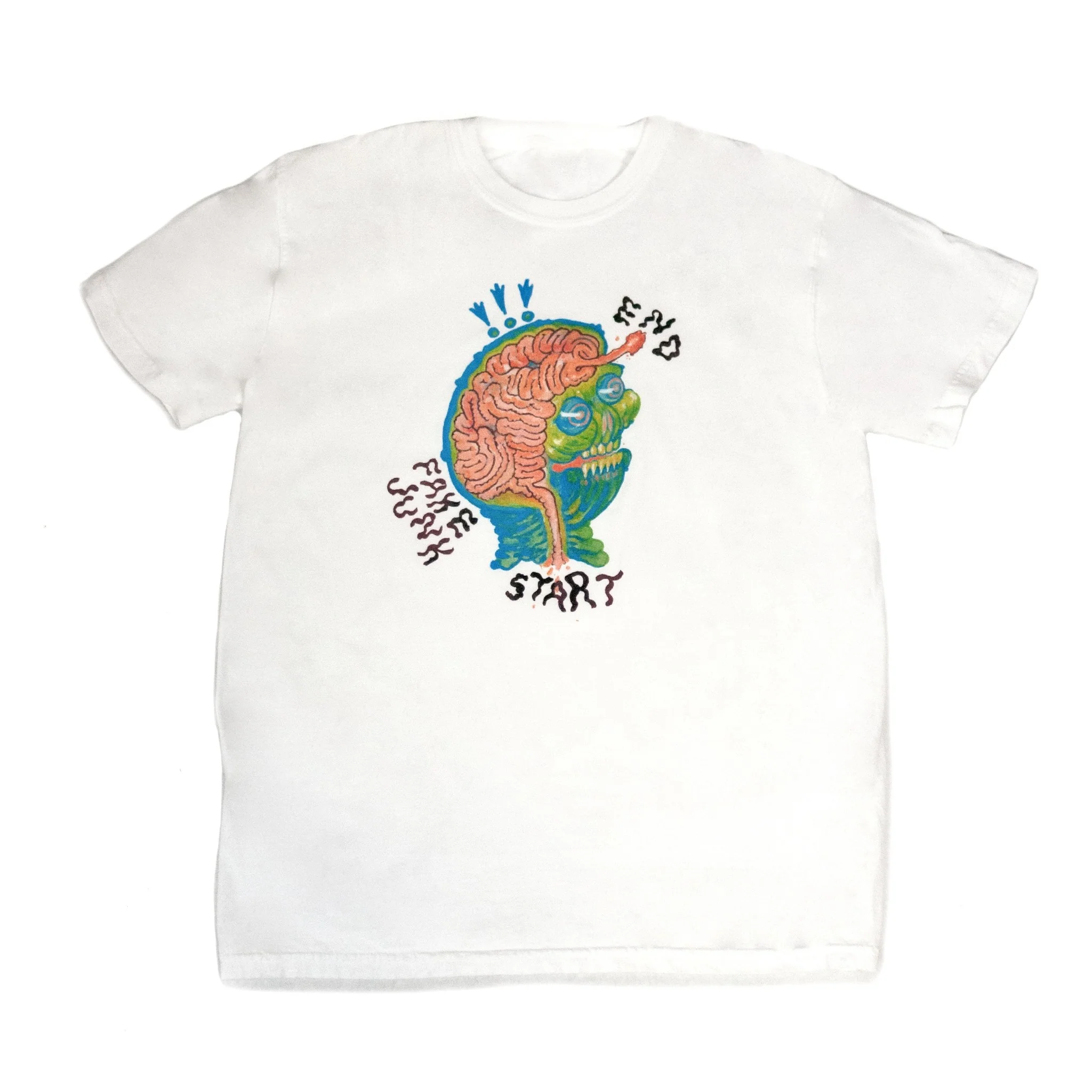 FAKE JUNK MAZE BRAIN T-SHIRT WHITE