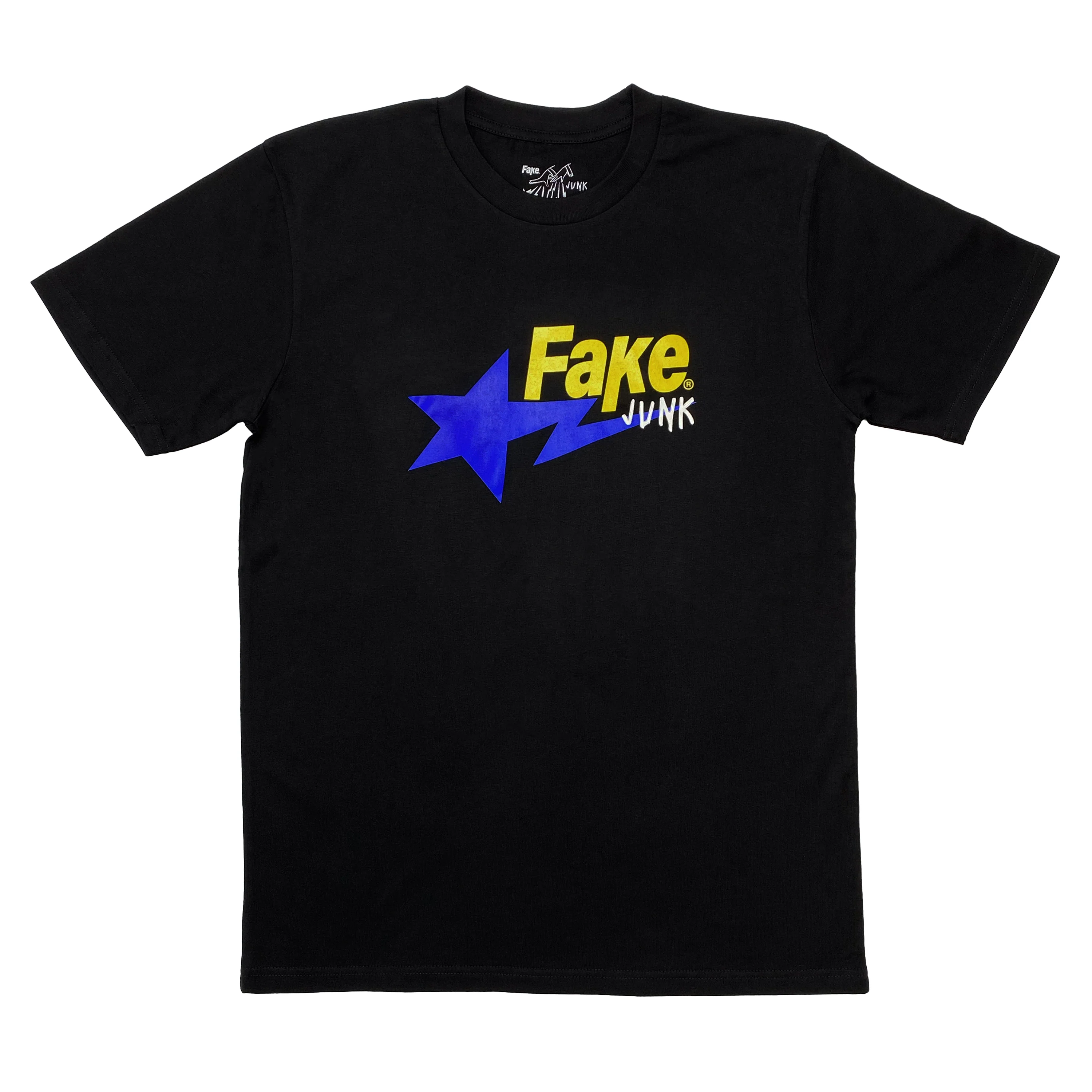 FAKE JUNK WISHING STAR T-SHIRT BLACK