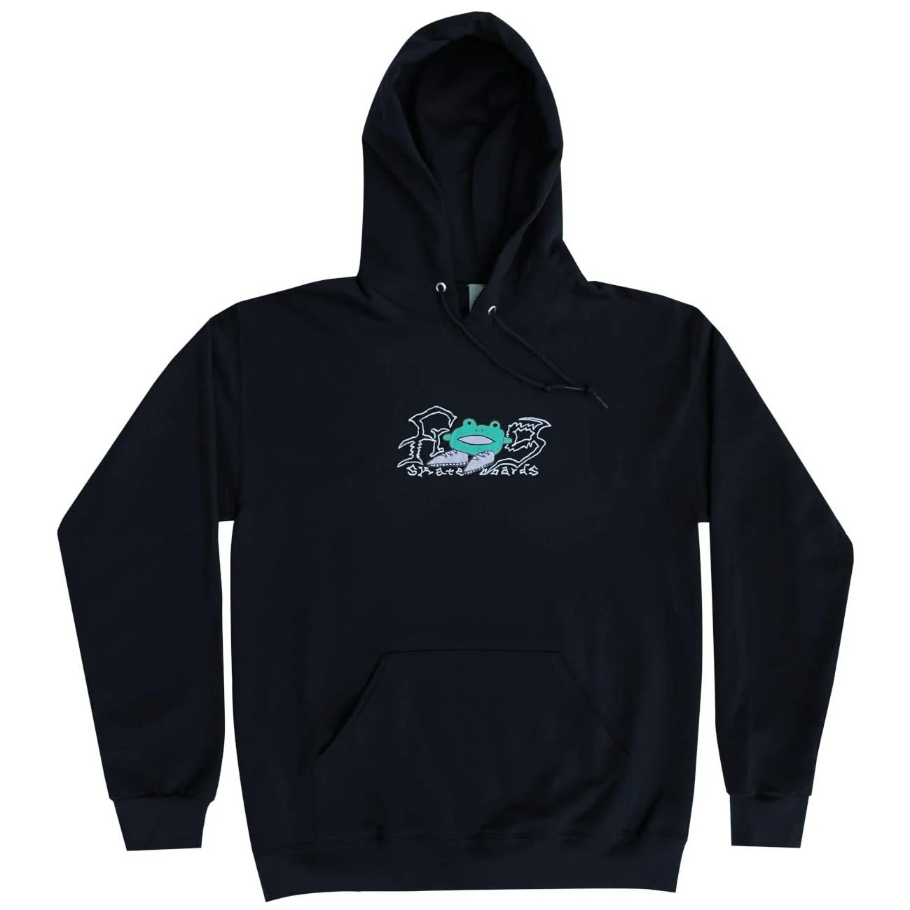 FROG BIG SHOES HOODIE BLACK