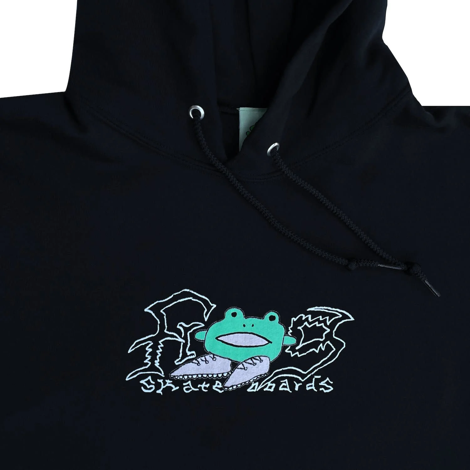 FROG BIG SHOES HOODIE BLACK - Image 2