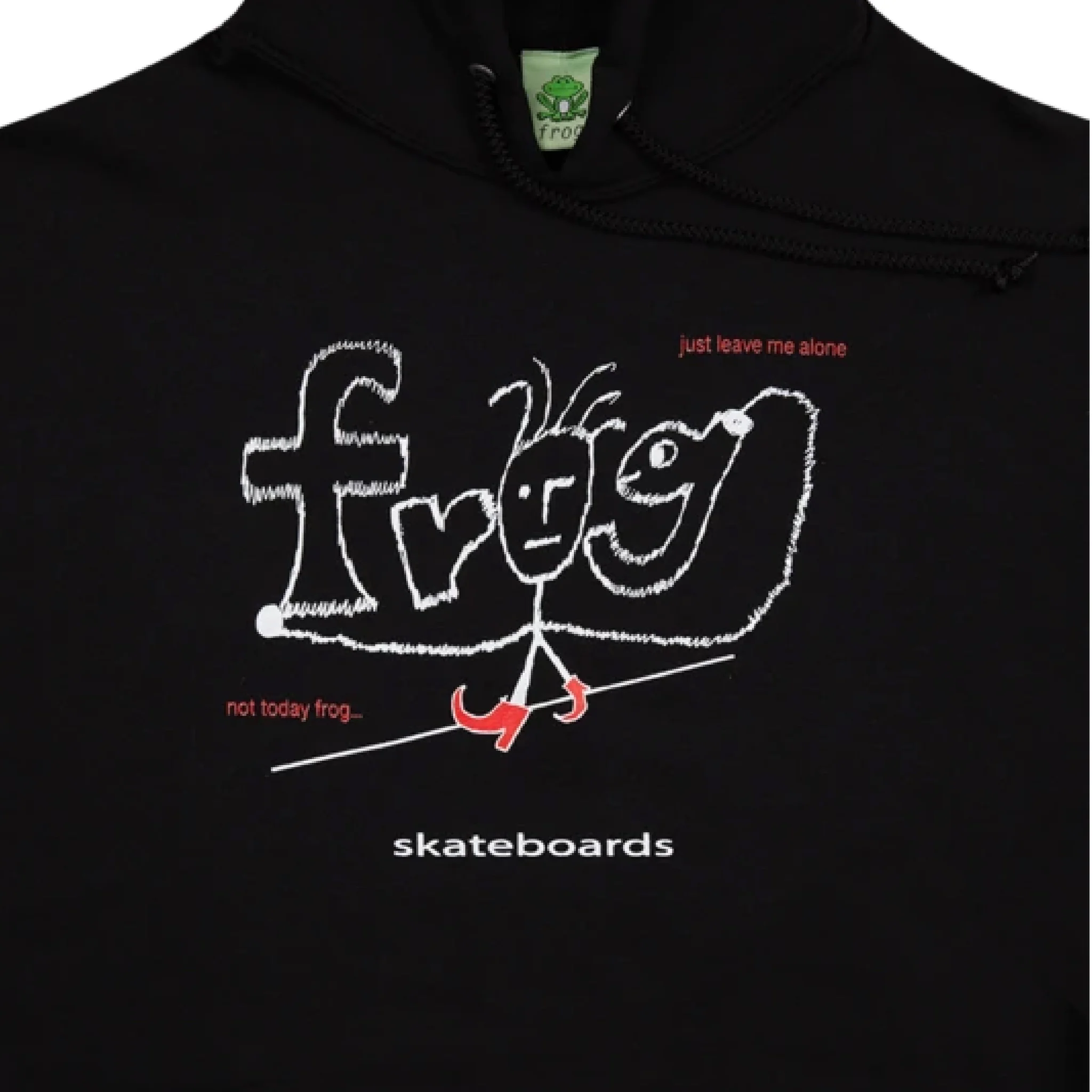 FROG EVIL ANXIETY HOODIE BLACK - Image 2