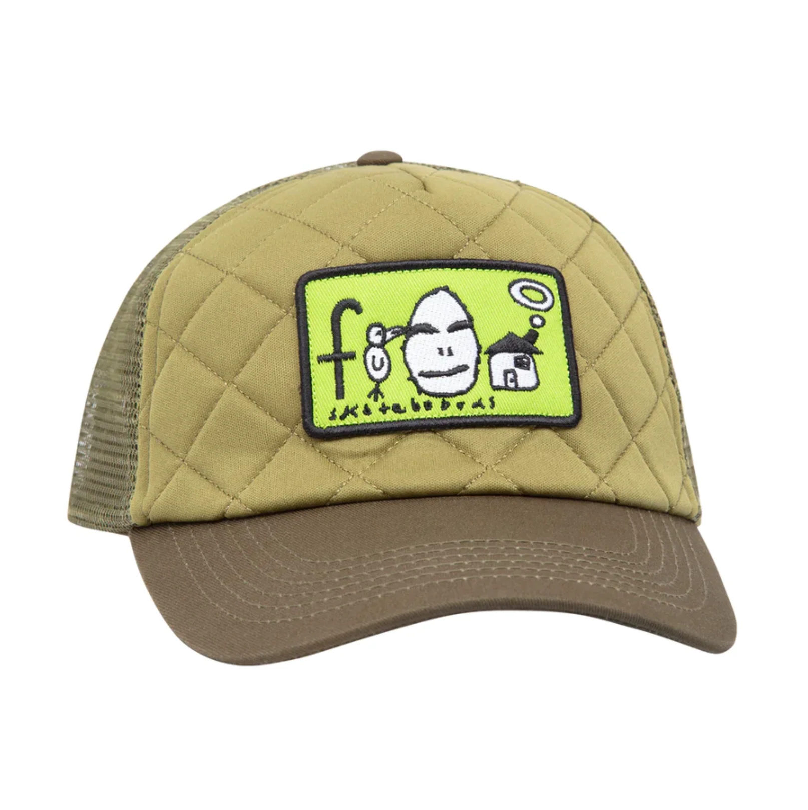 FROG HOME SWEET EGG HAT OLIVE