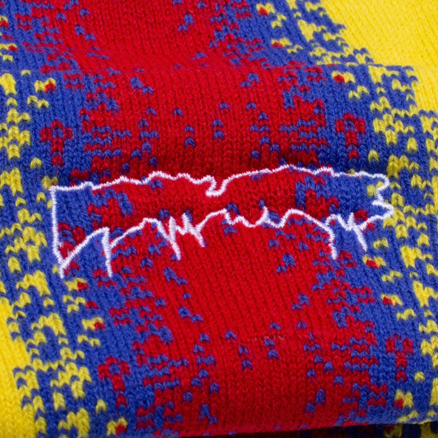 FUCKING AWESOME GRADIENT DRIP CUFF BEANIE YELLOW / BLUE - Image 2