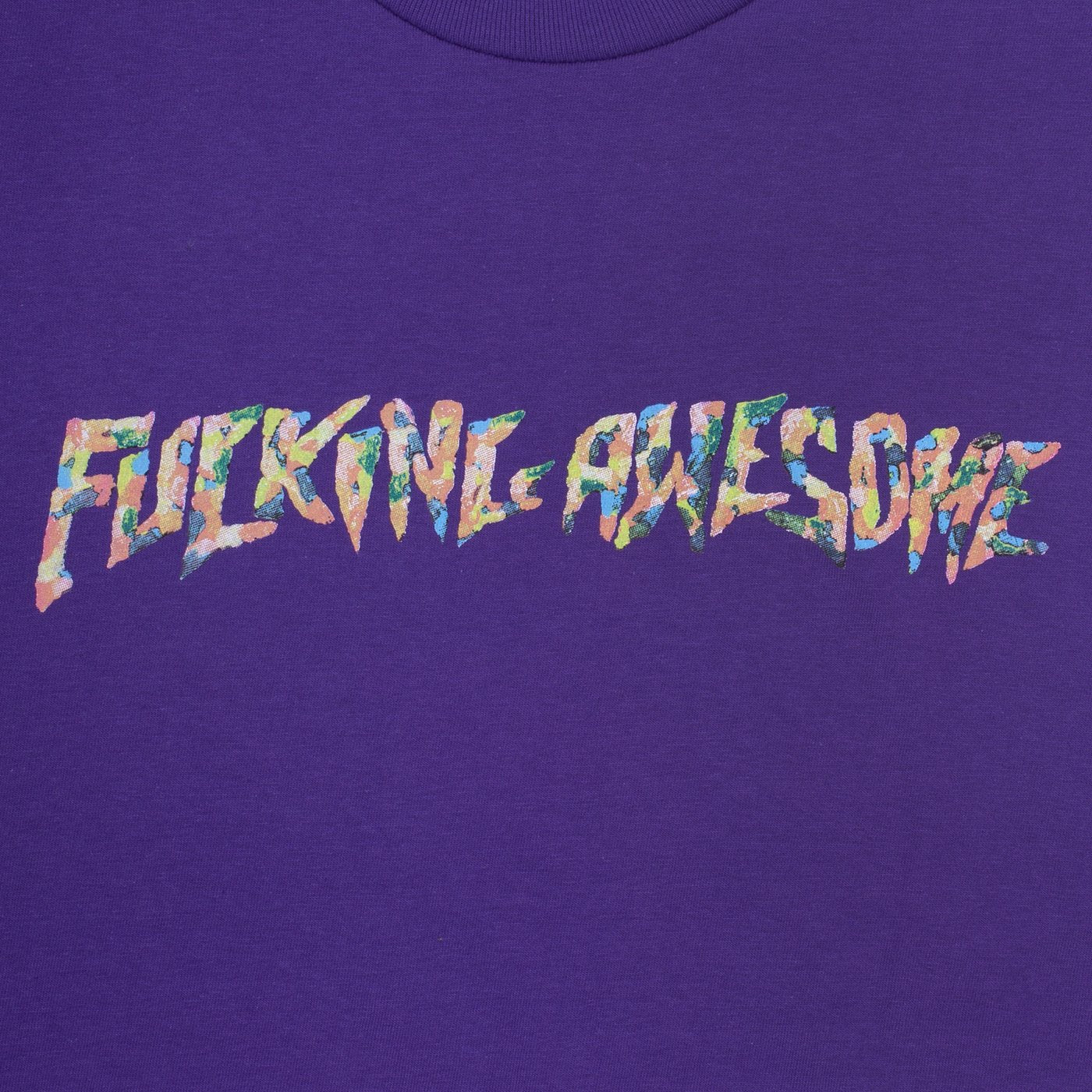 FUCKING AWESOME GUM STAMP TEE PURPLE - Image 2