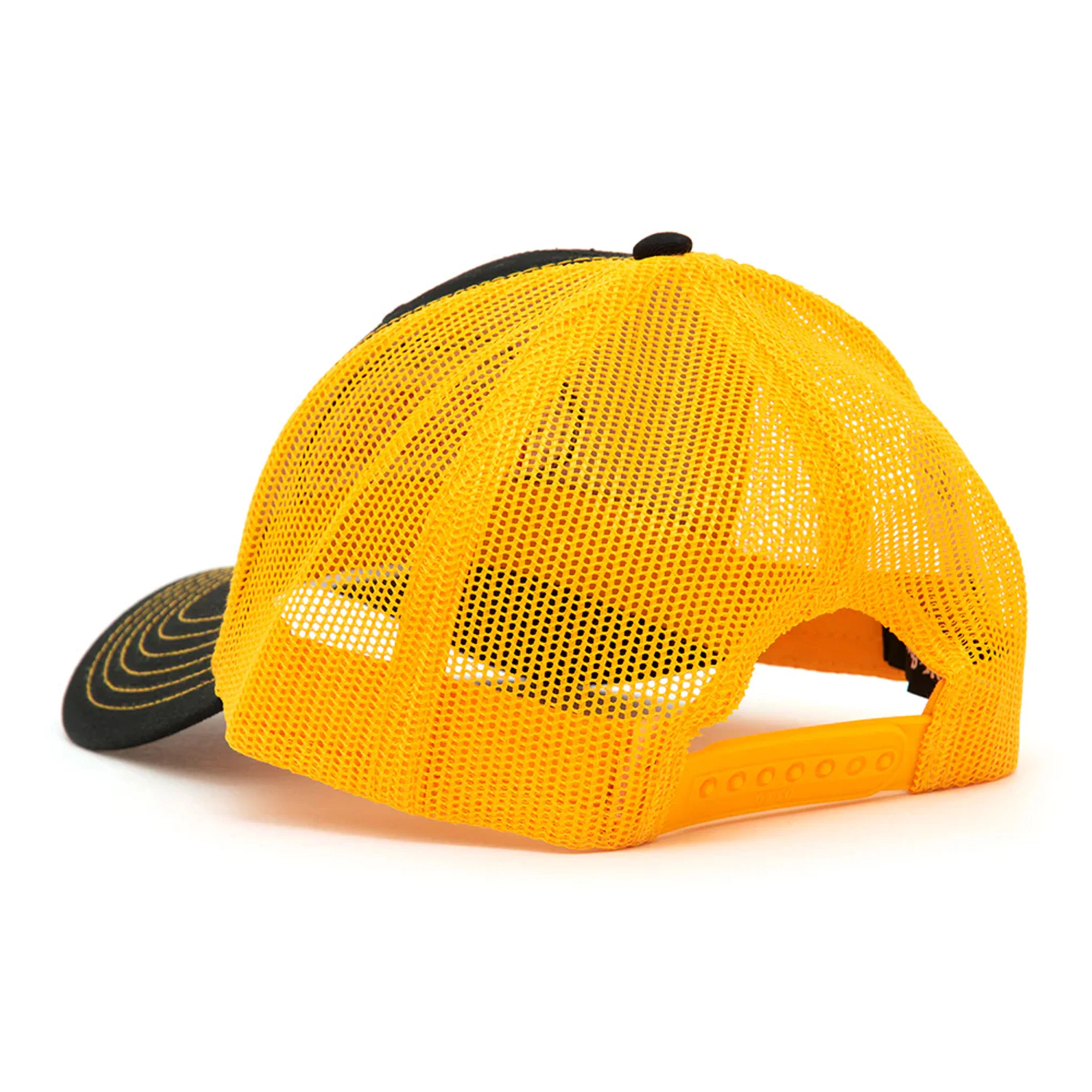 FUCKING AWESOME MECHANICS 6 PANEL MESH HAT BLACK / GOLD - Image 2