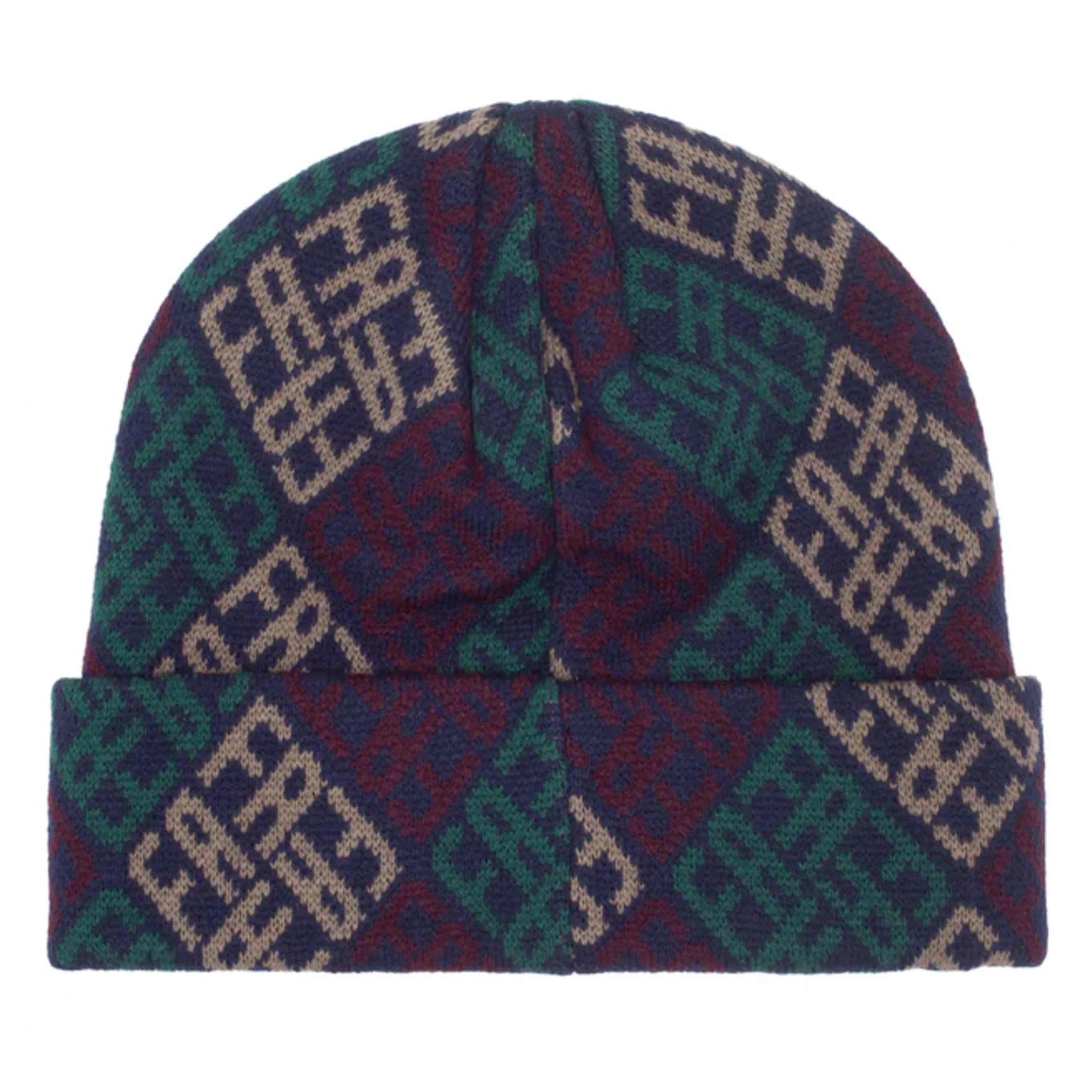 FUCKING AWESOME MONOGRAM CUFF BEANIE NAVY