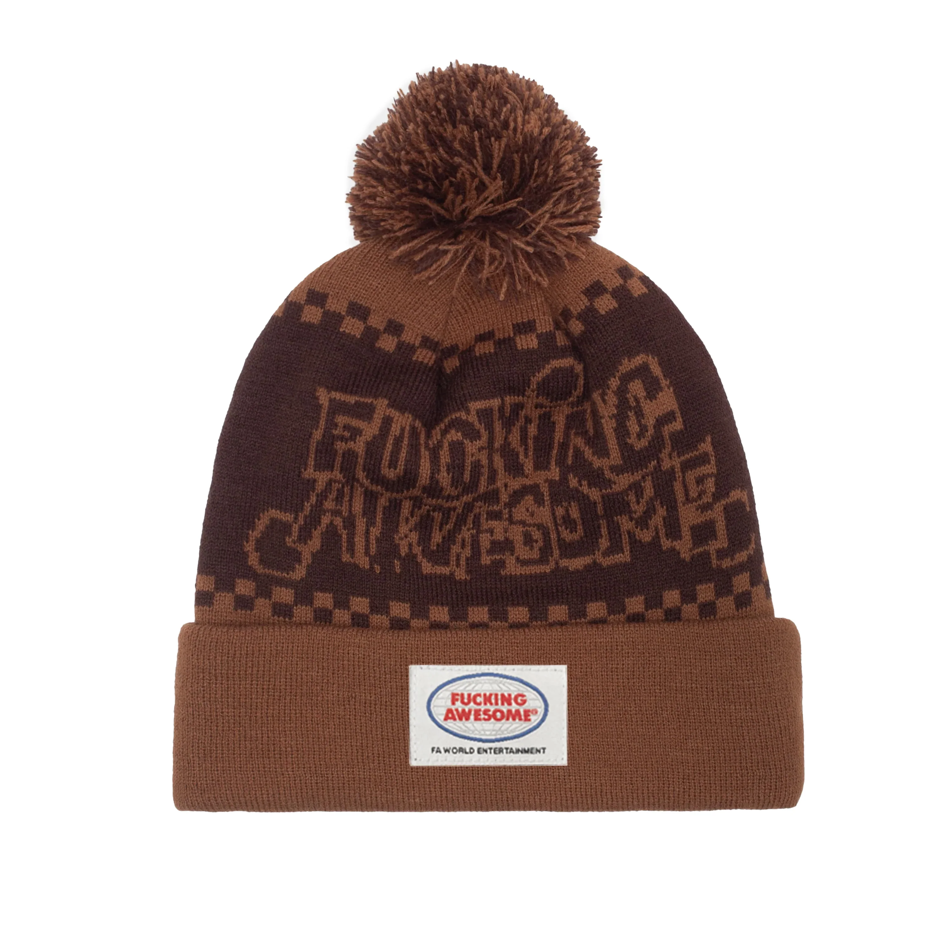 FUCKING AWESOME PBS JACQUARD BALL BROWN