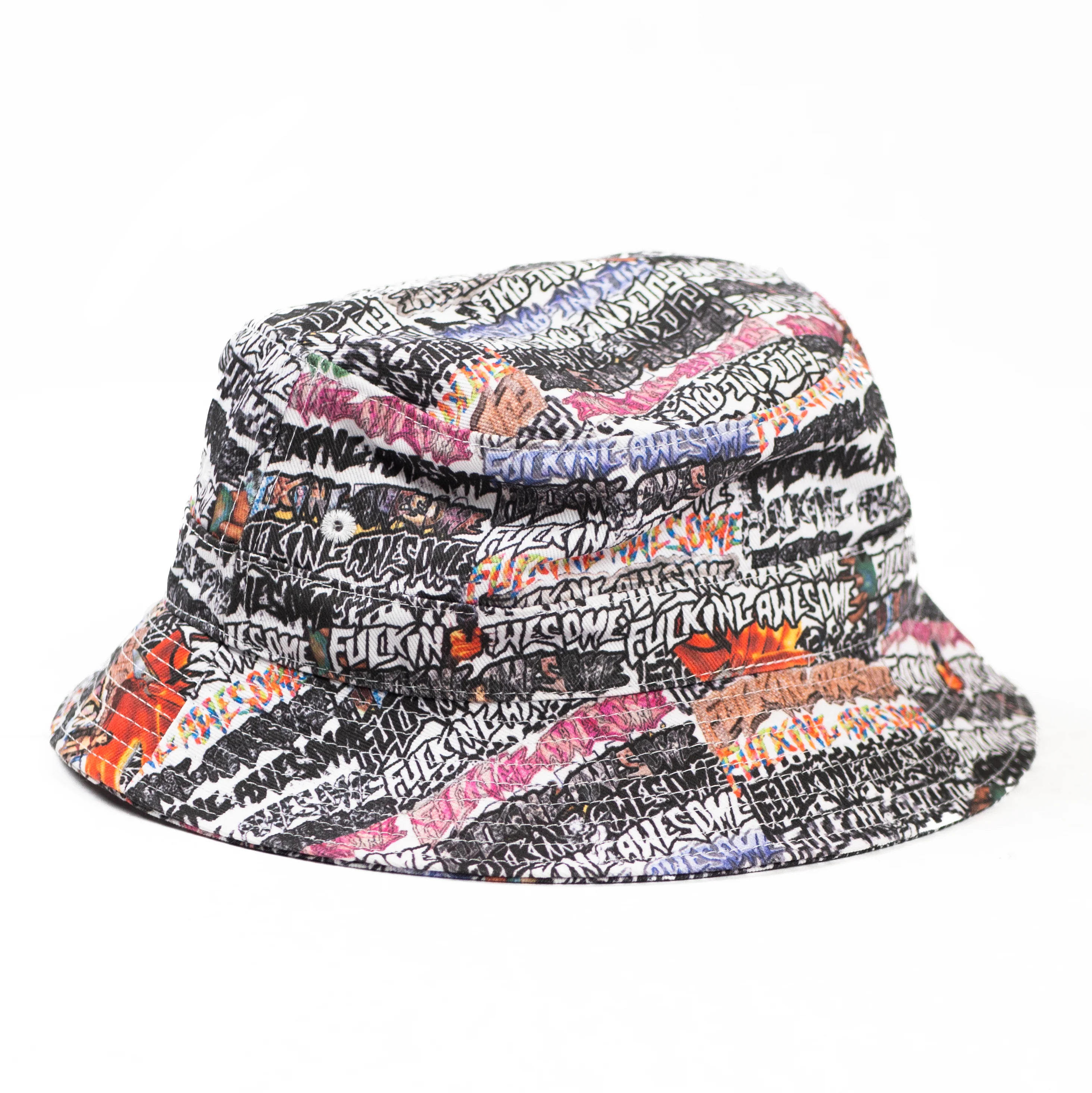 FUCKING AWESOME STICKER LOGO BUCKET HAT
