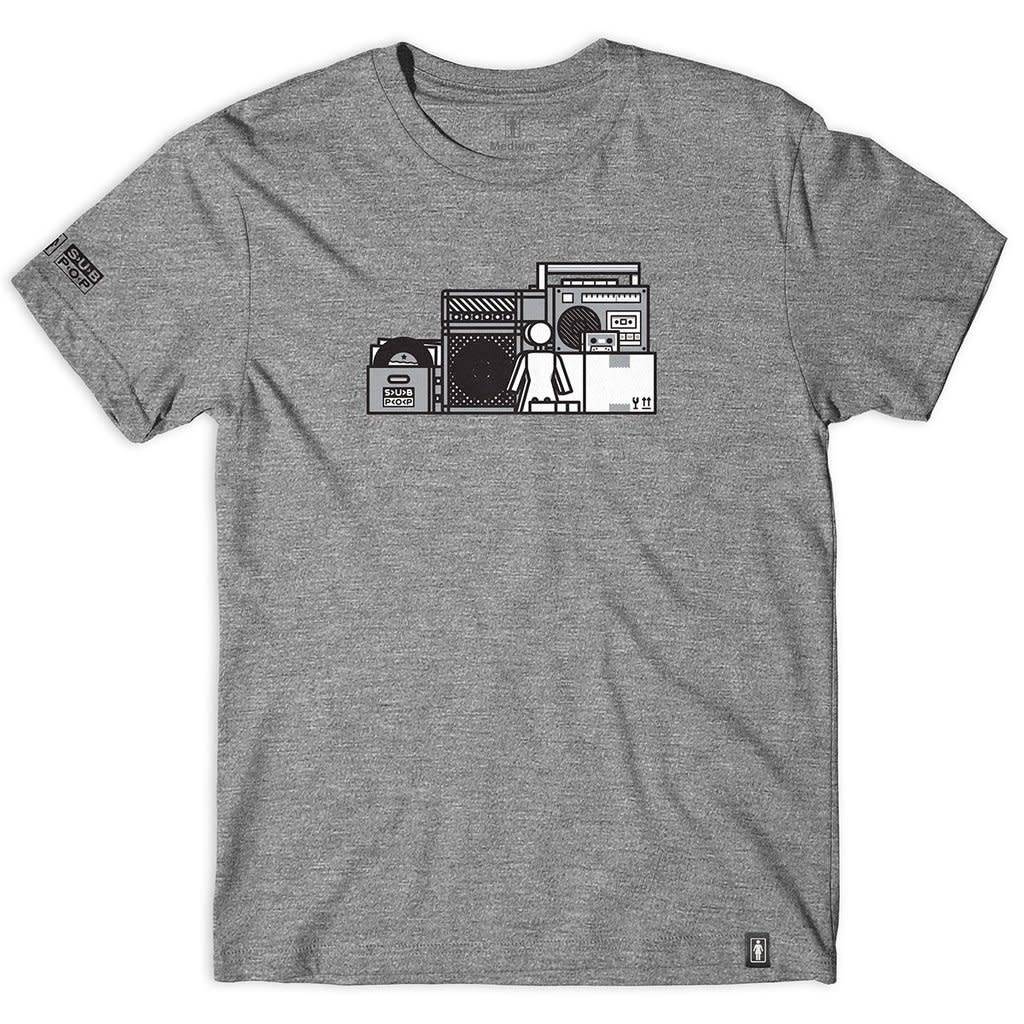 GIRL X SUB POP SHELF TRI-BLEND T-SHIRT GREY