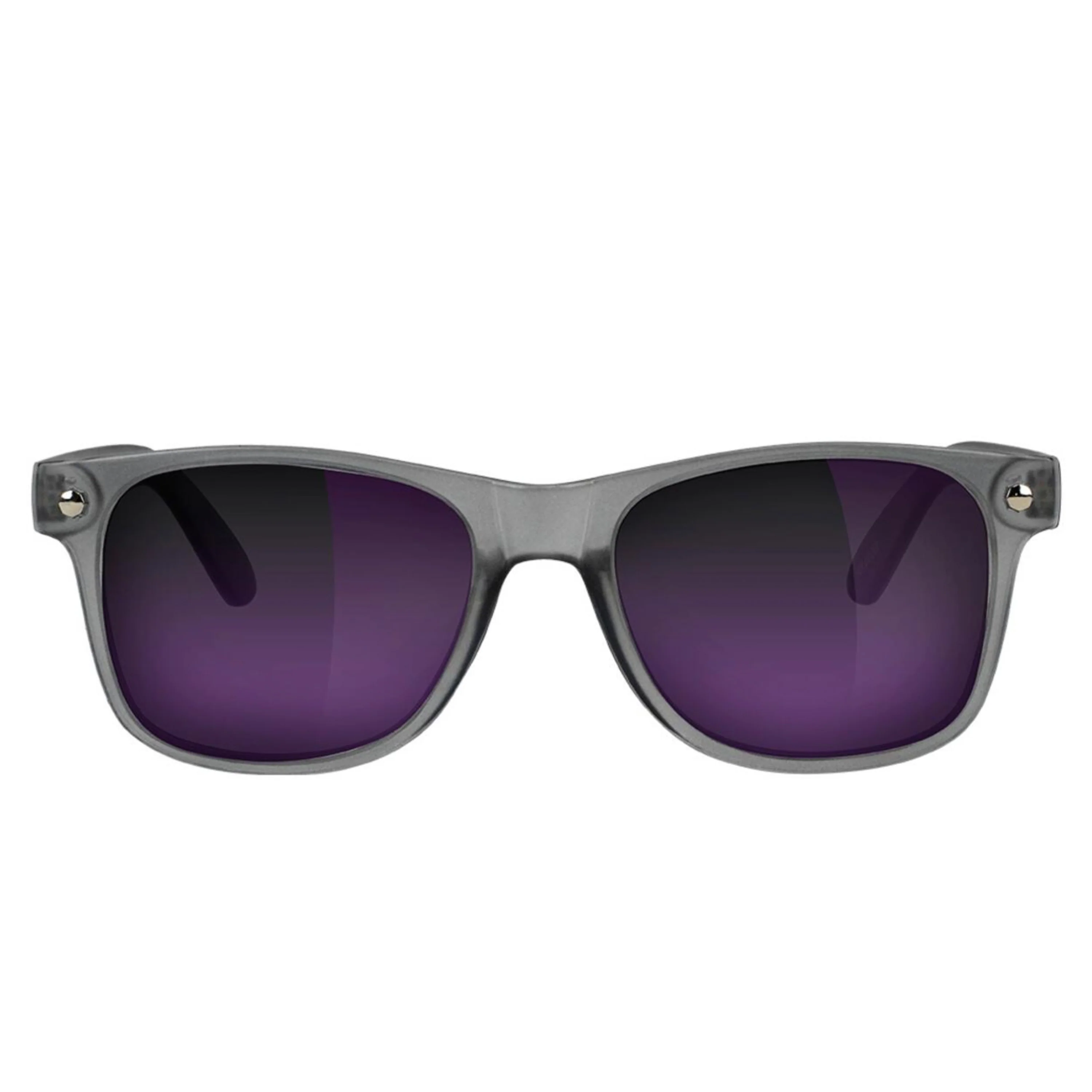 GLASSY DERIC POLARIZED MATTE TRANSPARENT DARK GREY/PURPLE MIRROR - Image 3