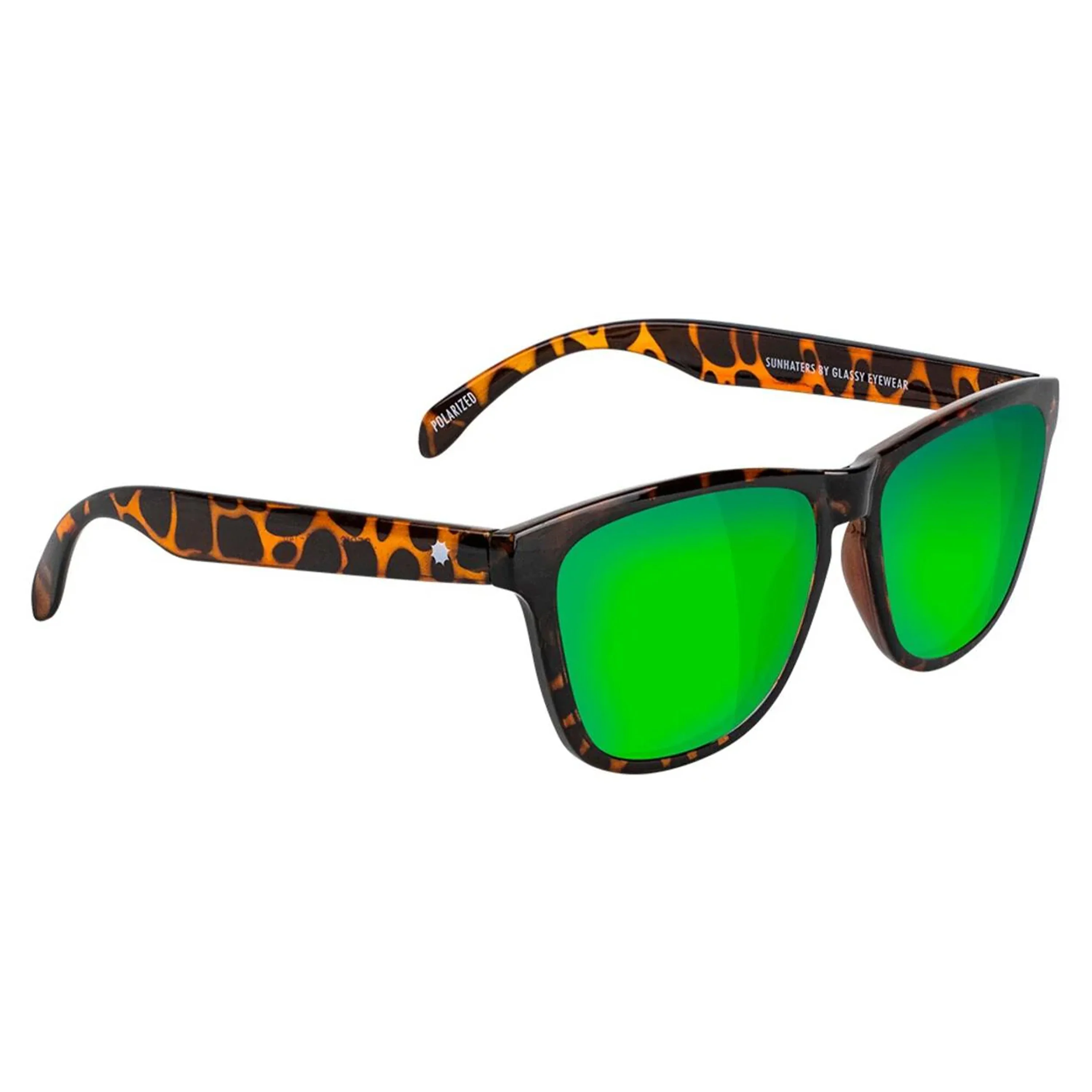 GLASSY DERIC POLARIZED TORTOISE/GREEN MIRROR