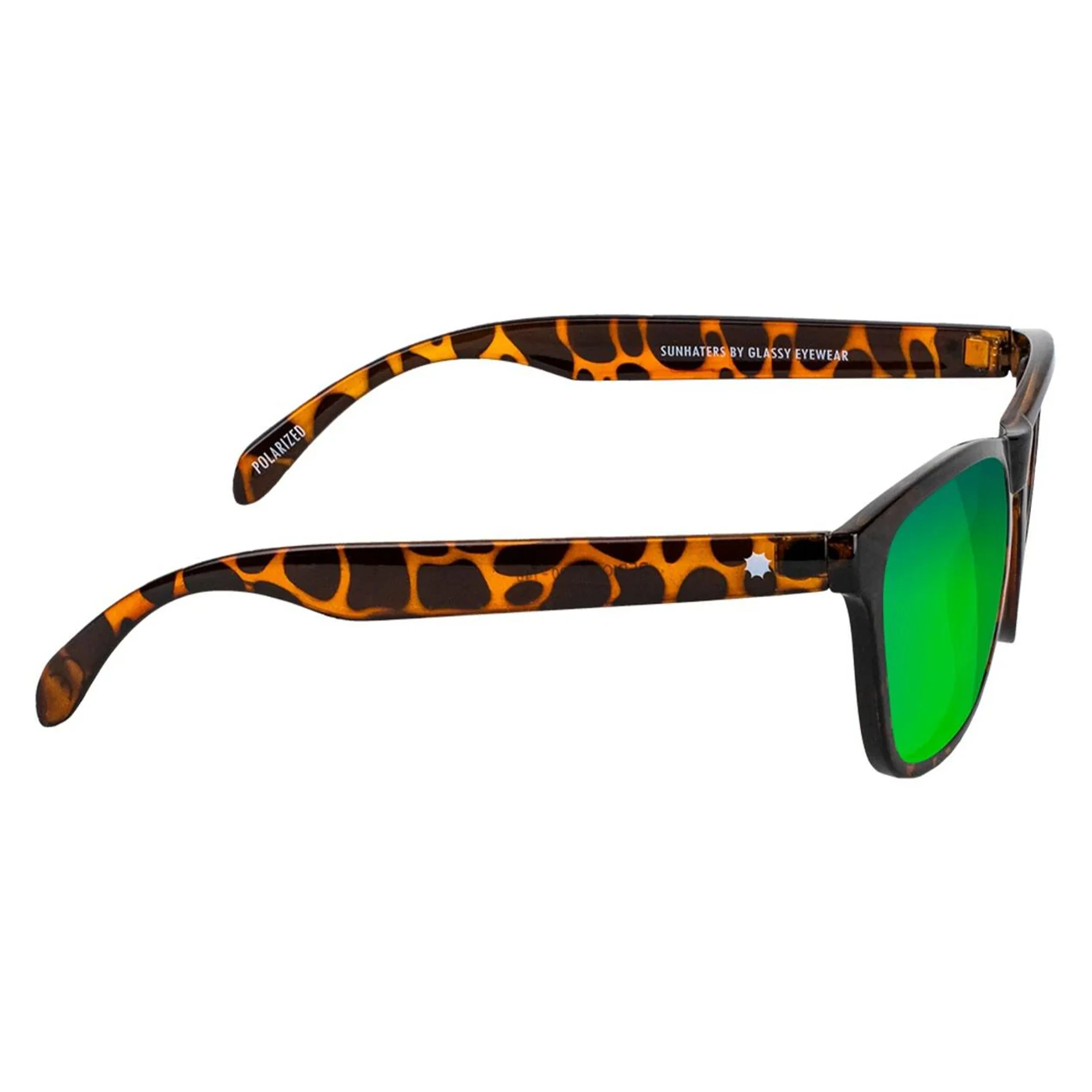 GLASSY DERIC POLARIZED TORTOISE/GREEN MIRROR - Image 2