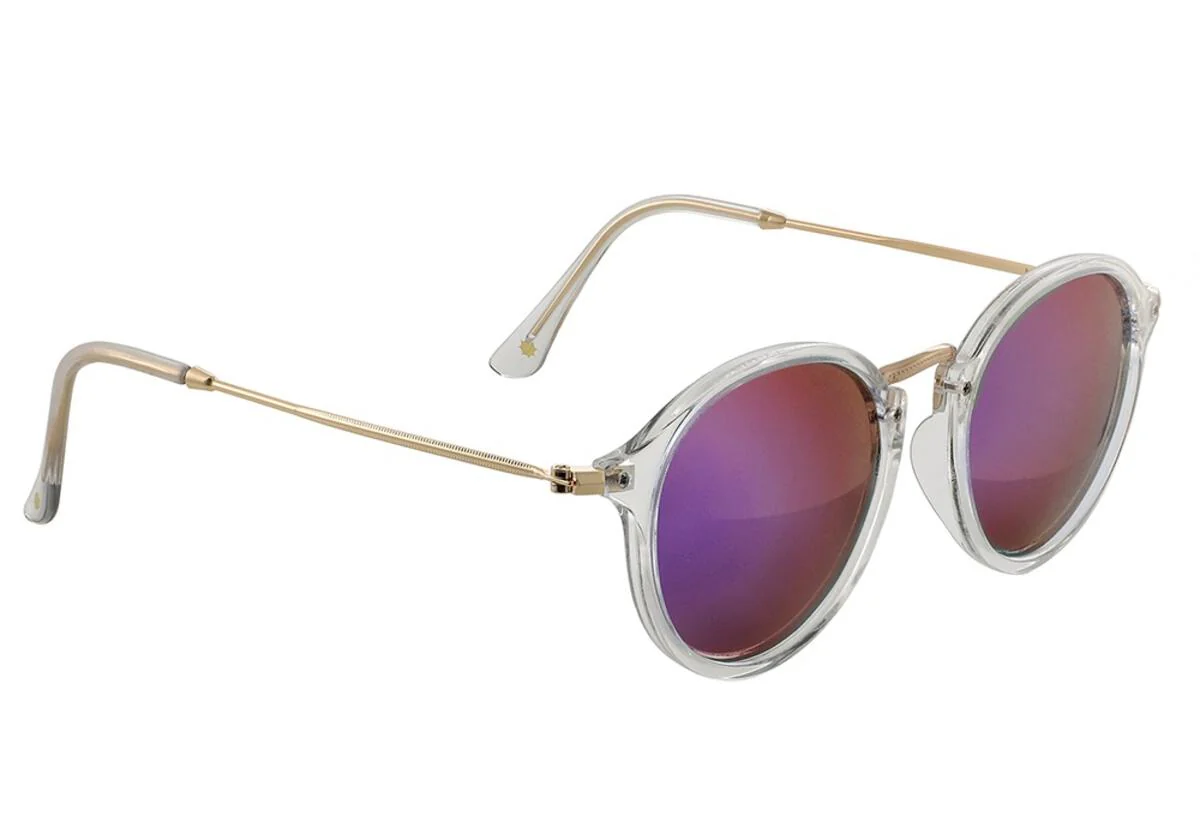 GLASSY SUNHATERS KLEIN POLARIZED CLEAR/PINK MIRROR