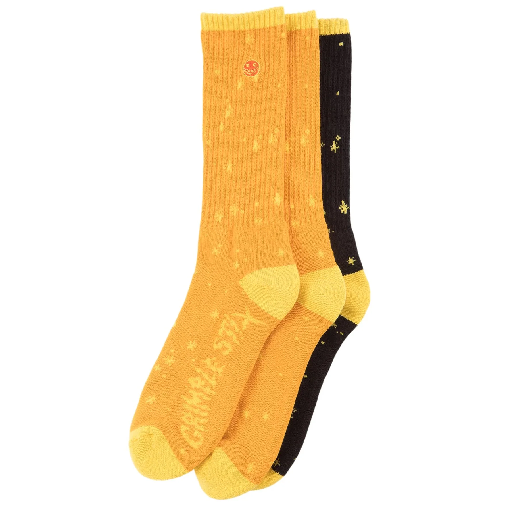 GRIMPLE STIX DUST SOCKS (3 SOCKS) ORG/YEL/BLK