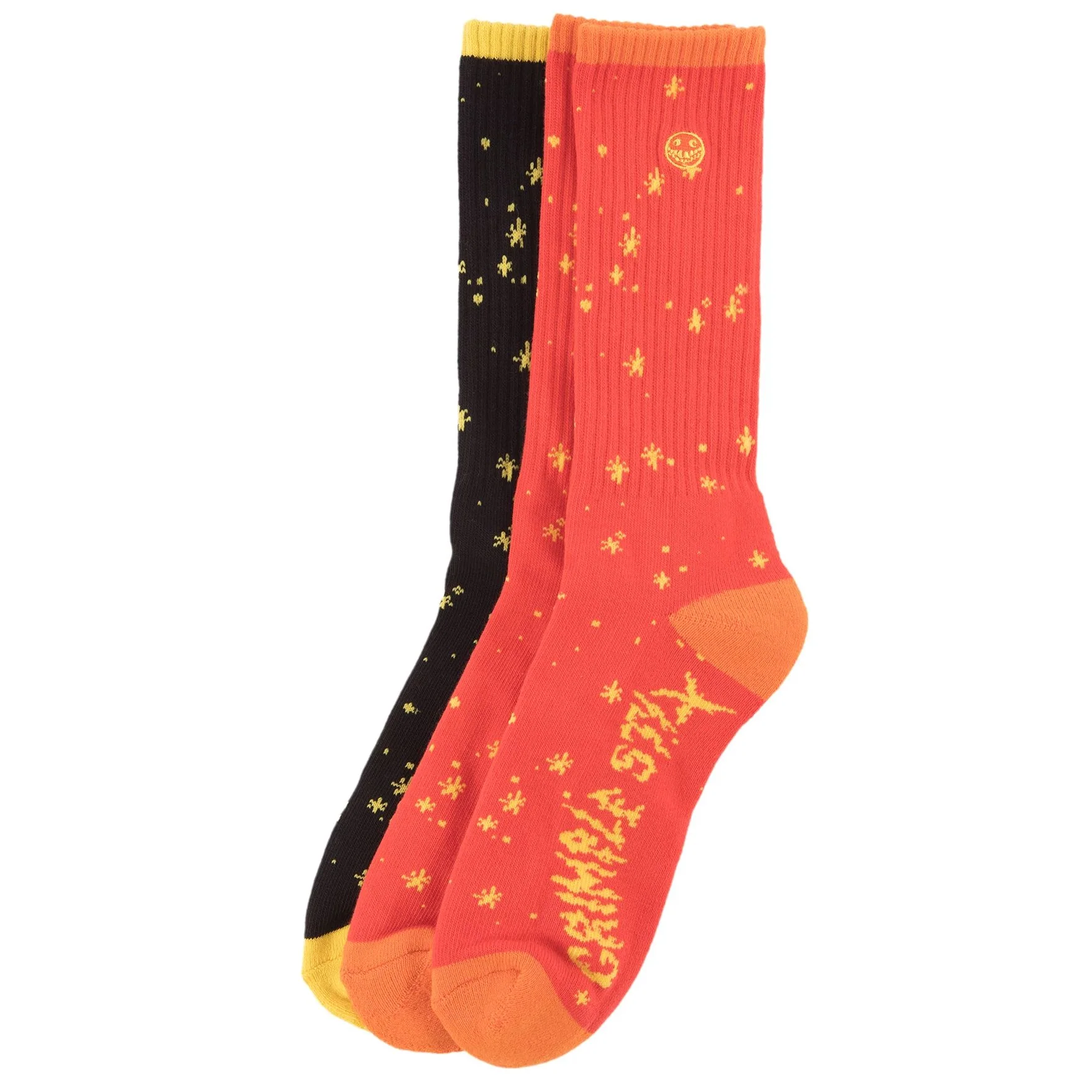 GRIMPLE STIX DUST SOCKS (3 SOCKS) RED/YEL/BLK