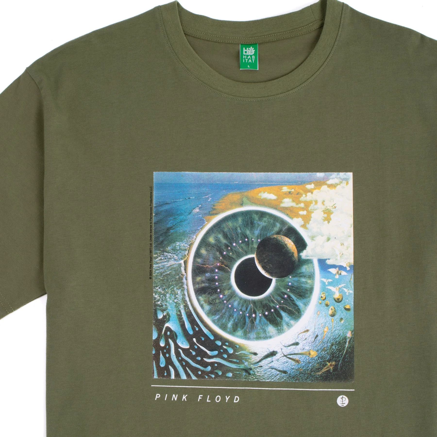 HABITAT X PINK FLOYD PULSE TEE OLIVE - Image 2
