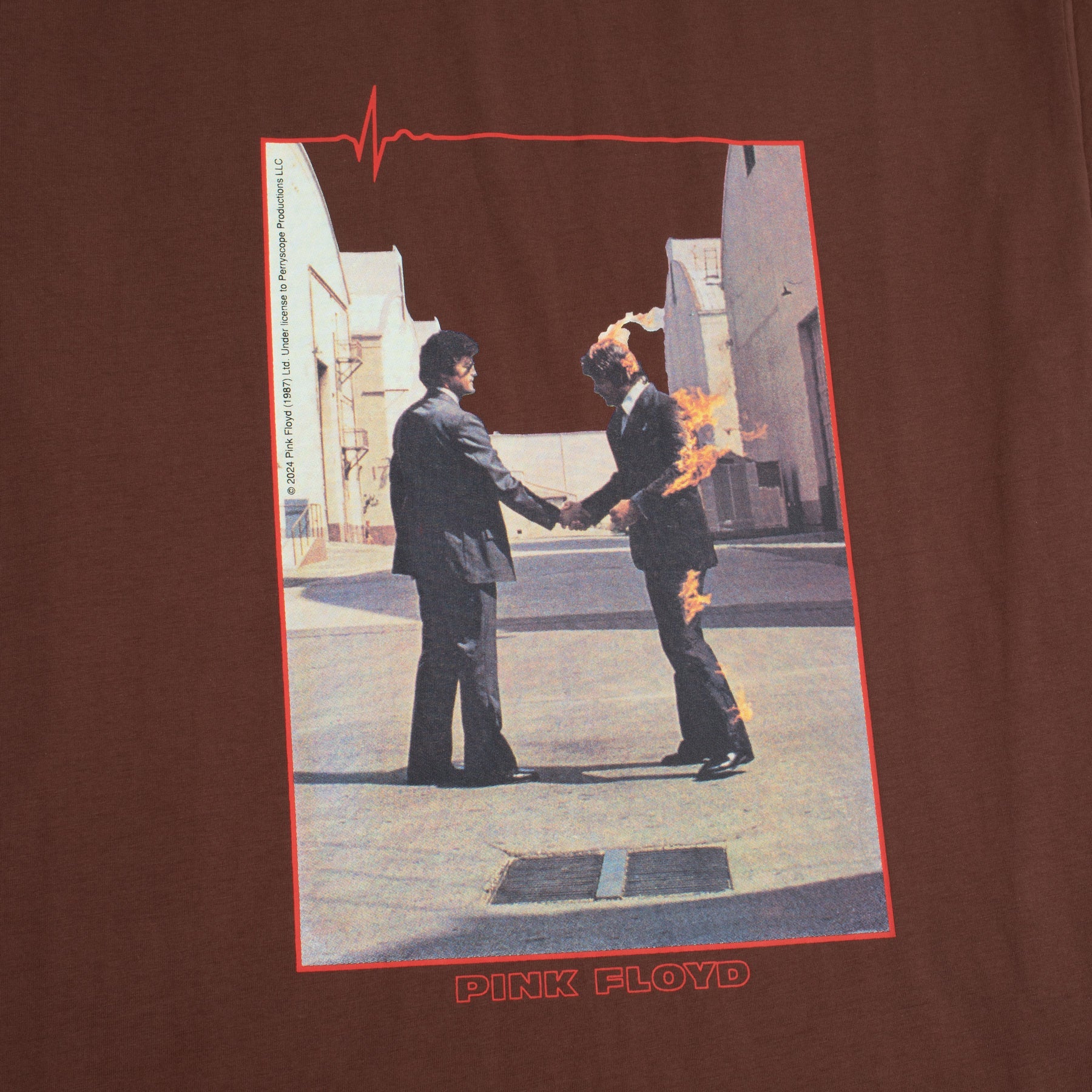 HABITAT X PINK FLOYD WISH YOU WERE HERE TEE BROWN - Image 2