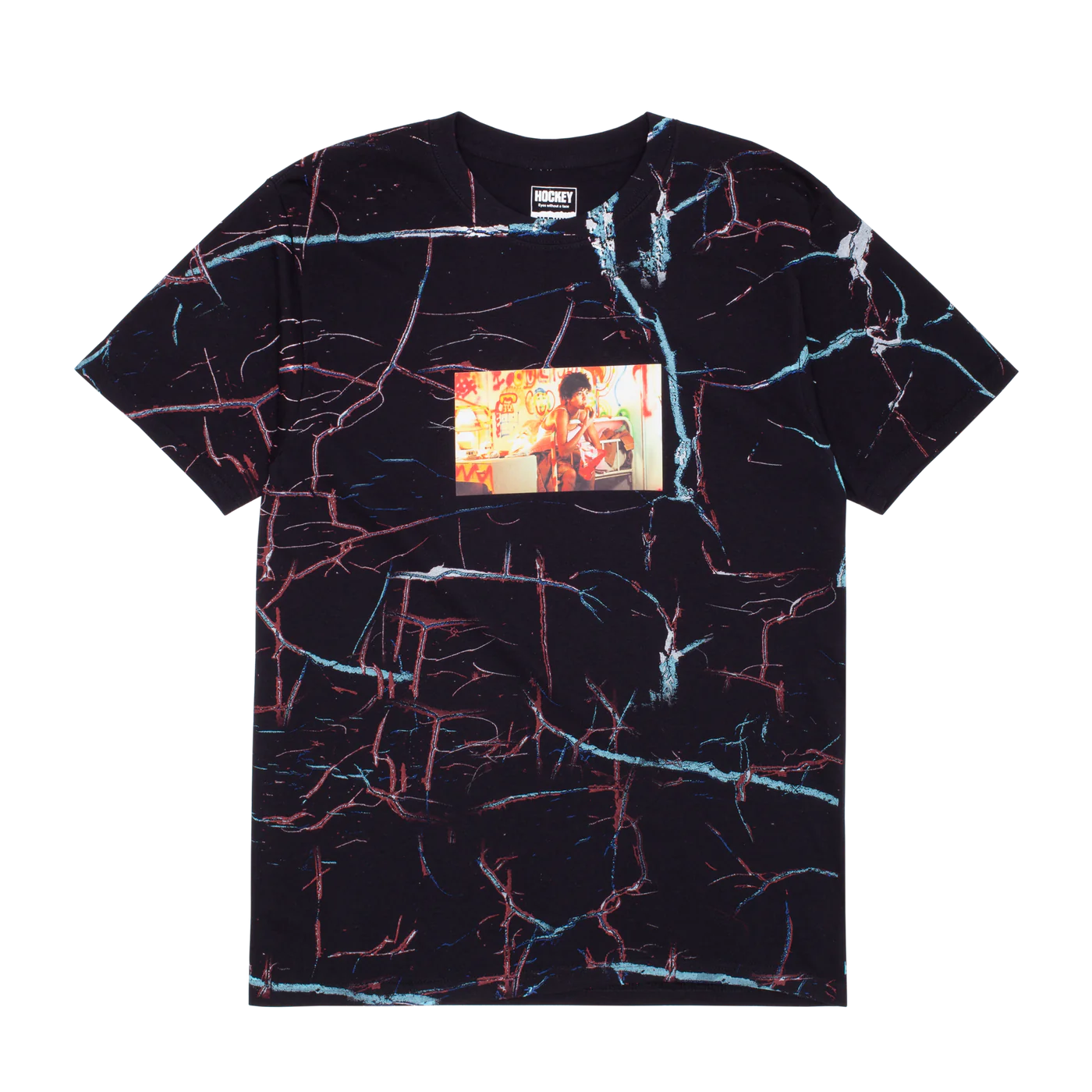 HOCKEY NIKITA AOP TEE BLACK
