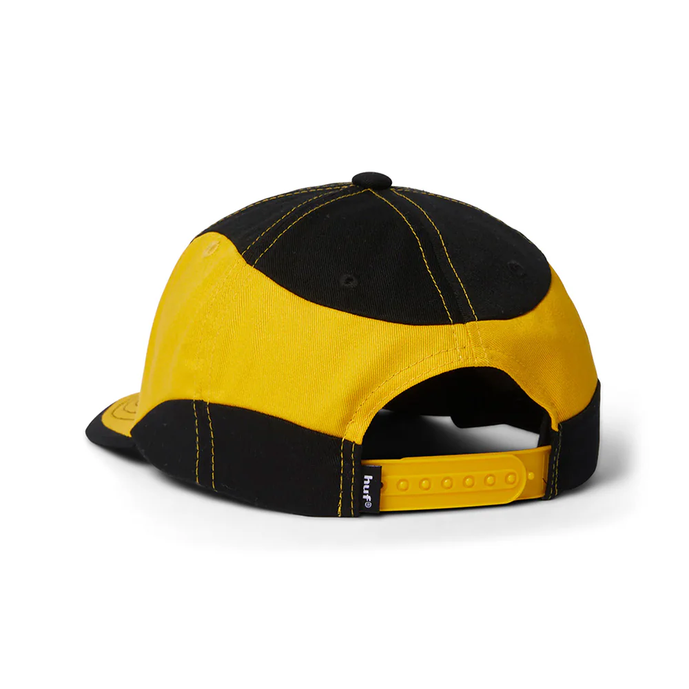 HUF SECTOR SNAPBACK HAT BLACK / YELLOW - Image 3