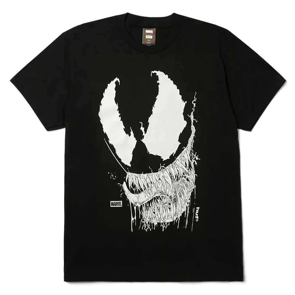 HUF X MARVEL SPIDER-MAN VILE TEE BLACK