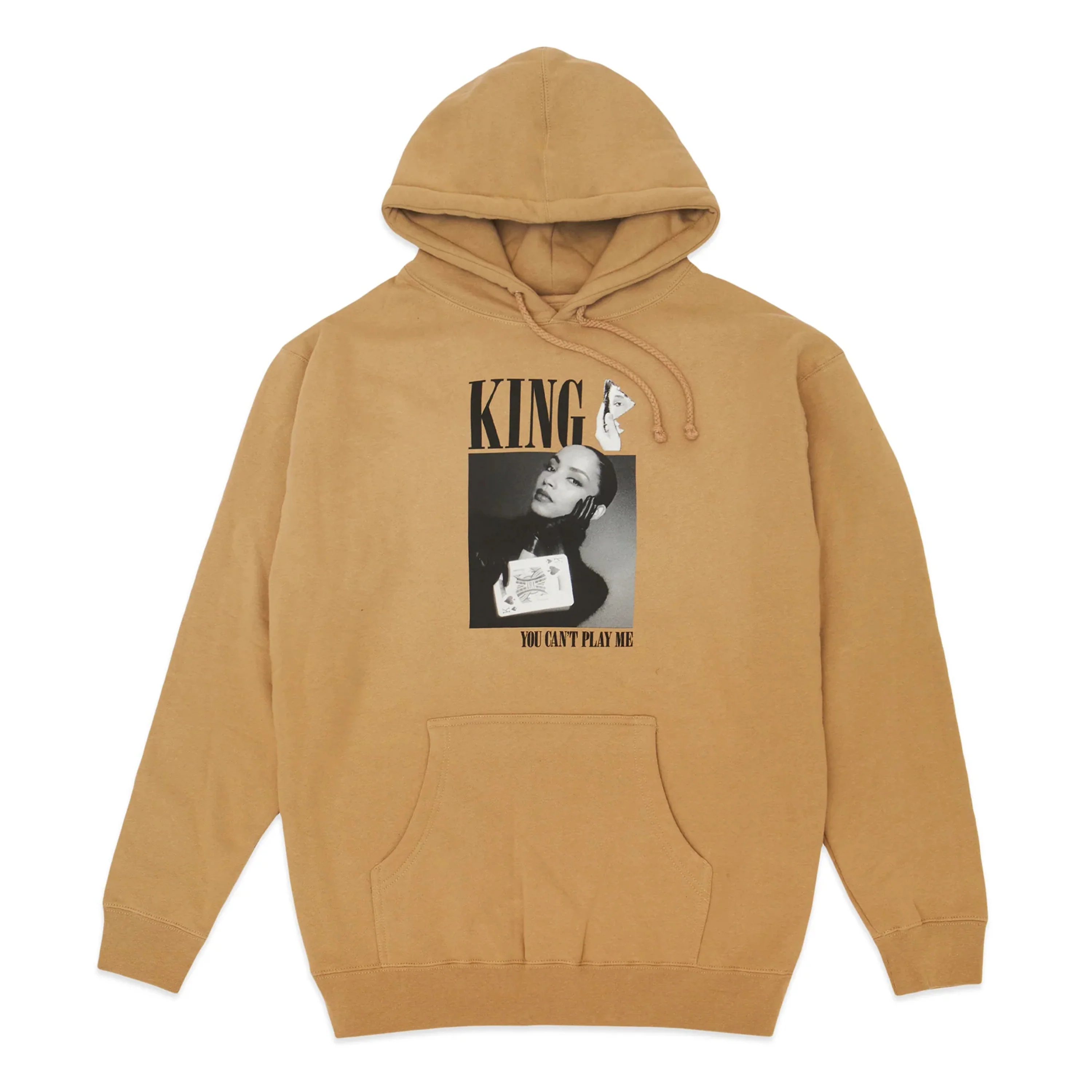 KING SPADES HOODIE TAN