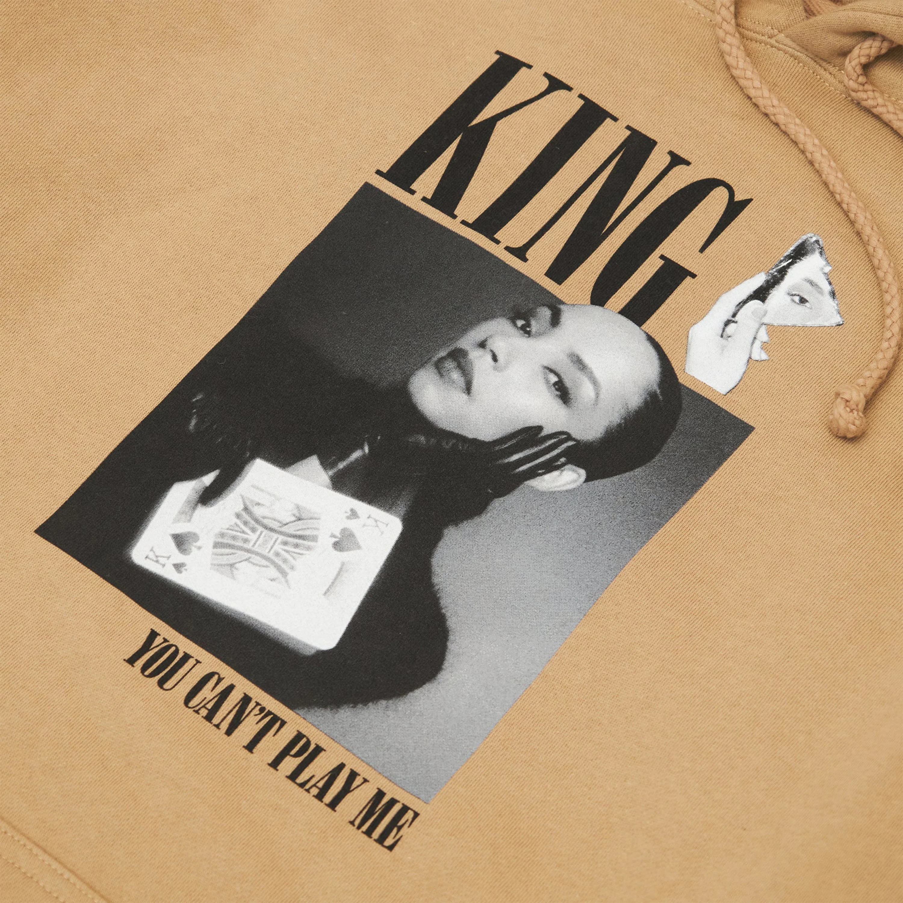 KING SPADES HOODIE TAN - Image 3