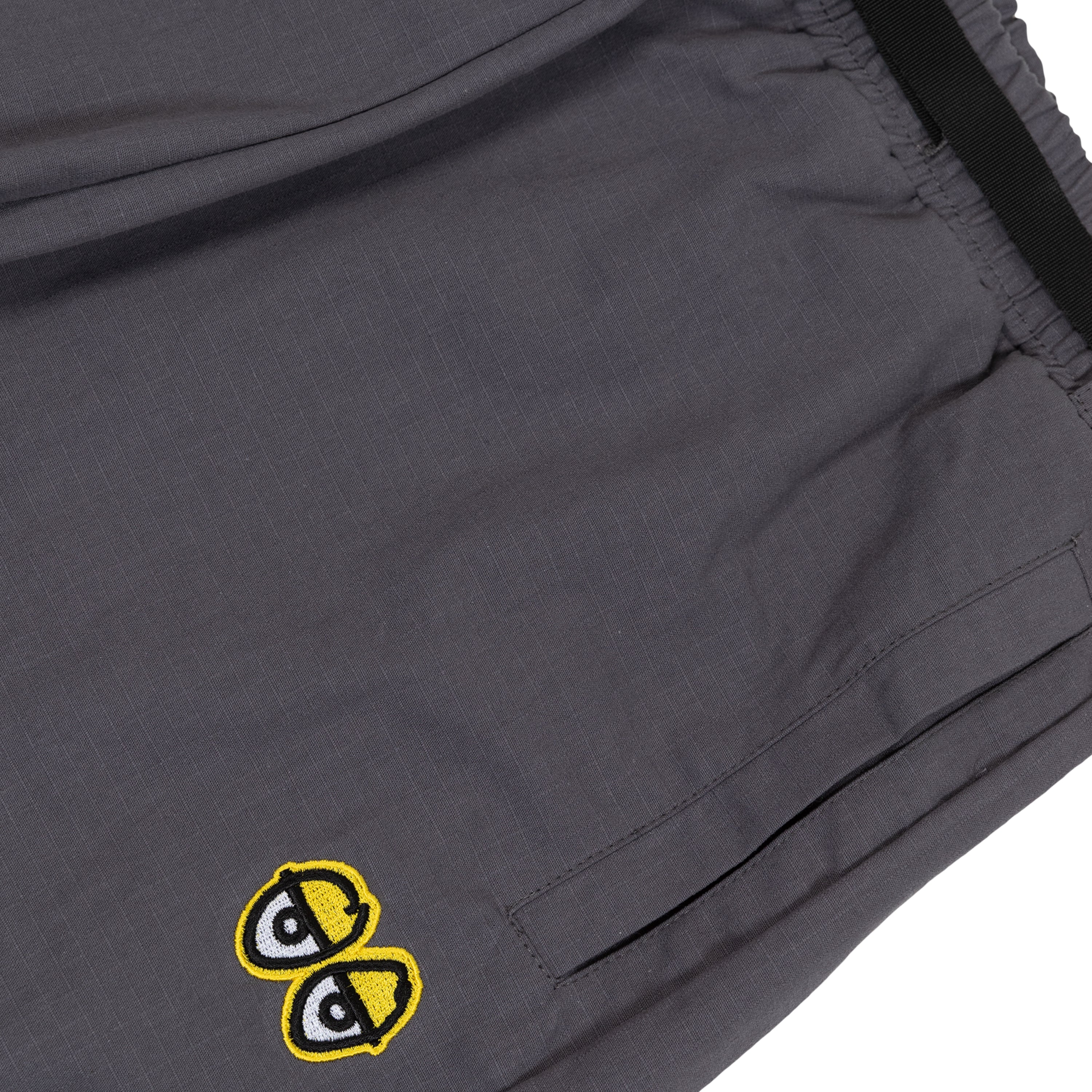 KROOKED EYES PANTS CHARCOAL / YELLOW - Image 3