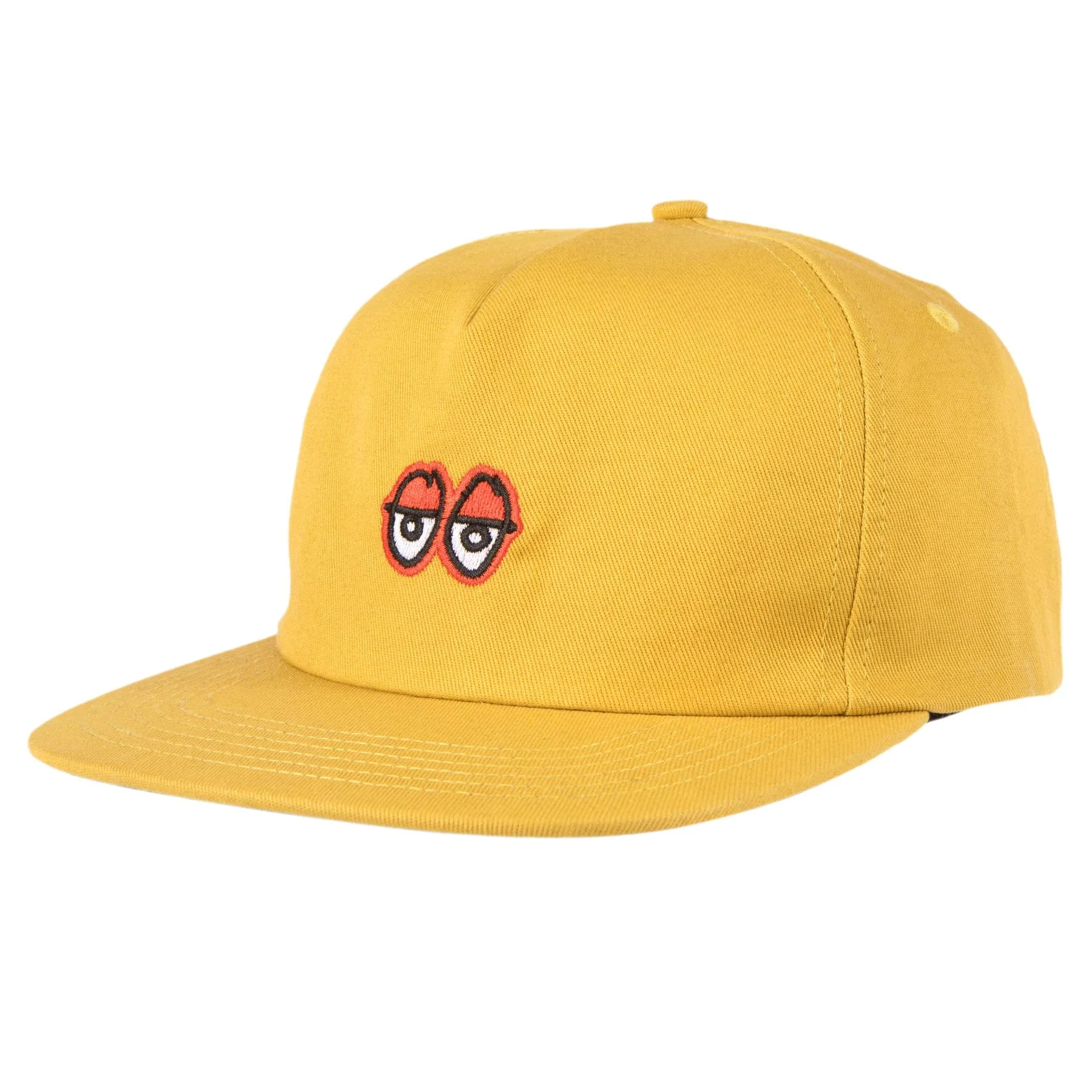 KROOKED EYES SNAPBACK HAT GOLD