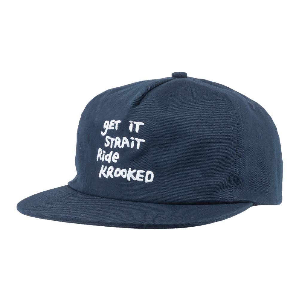 KROOKED GET STRAIT SNAP BACK NAVY