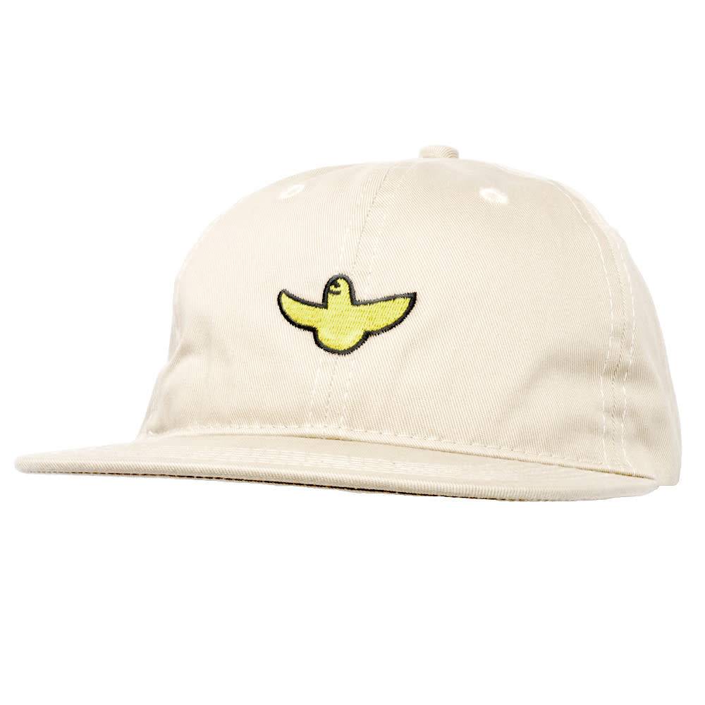 KROOKED OG BIRD EMBLEM STRAP BACK CREAM
