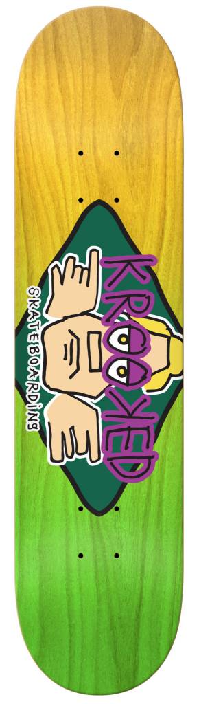 KROOKED SKATEBOARDS AREKTYPE FADE