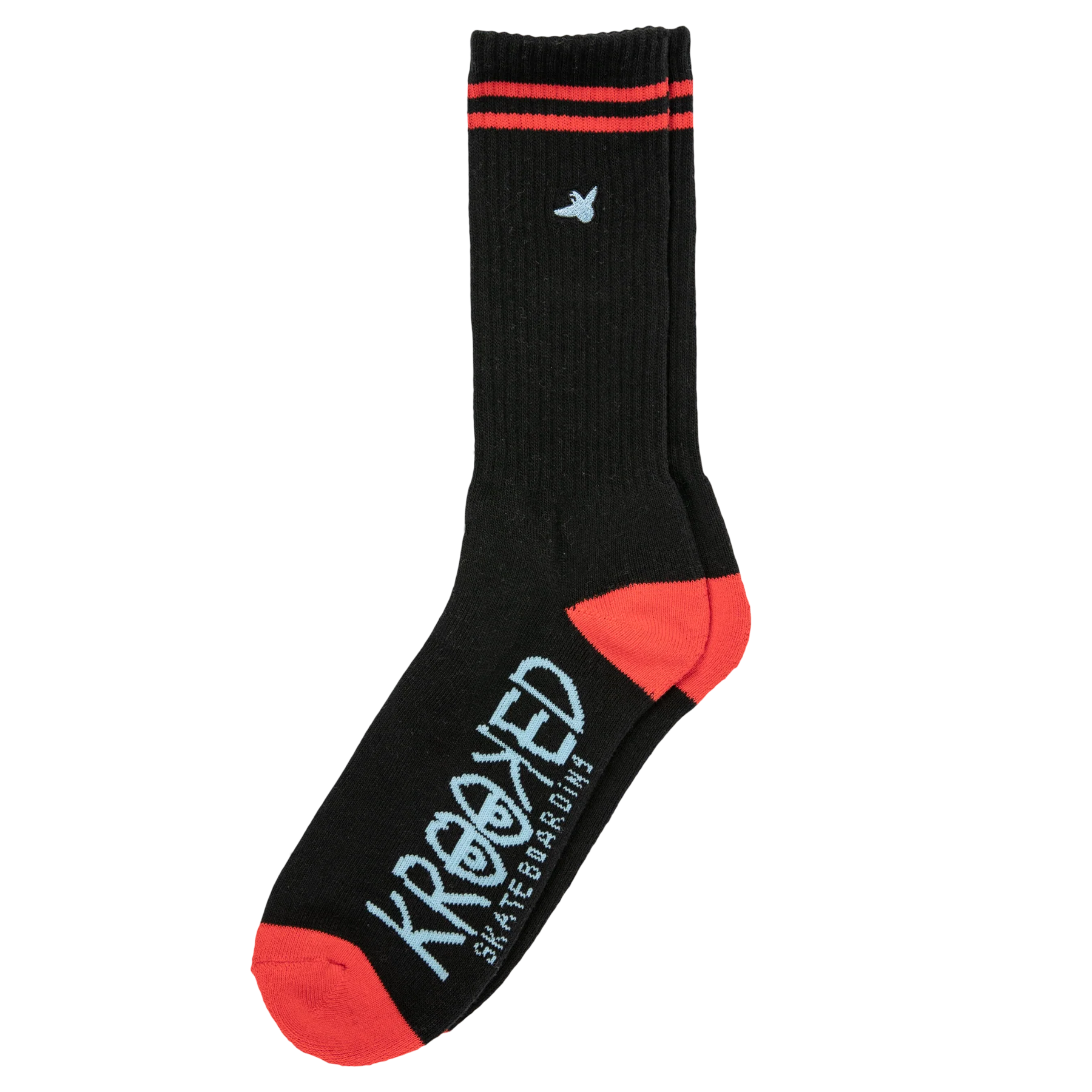 KROOKED OG BIRD SOCKS BLACK/RED/BLUE