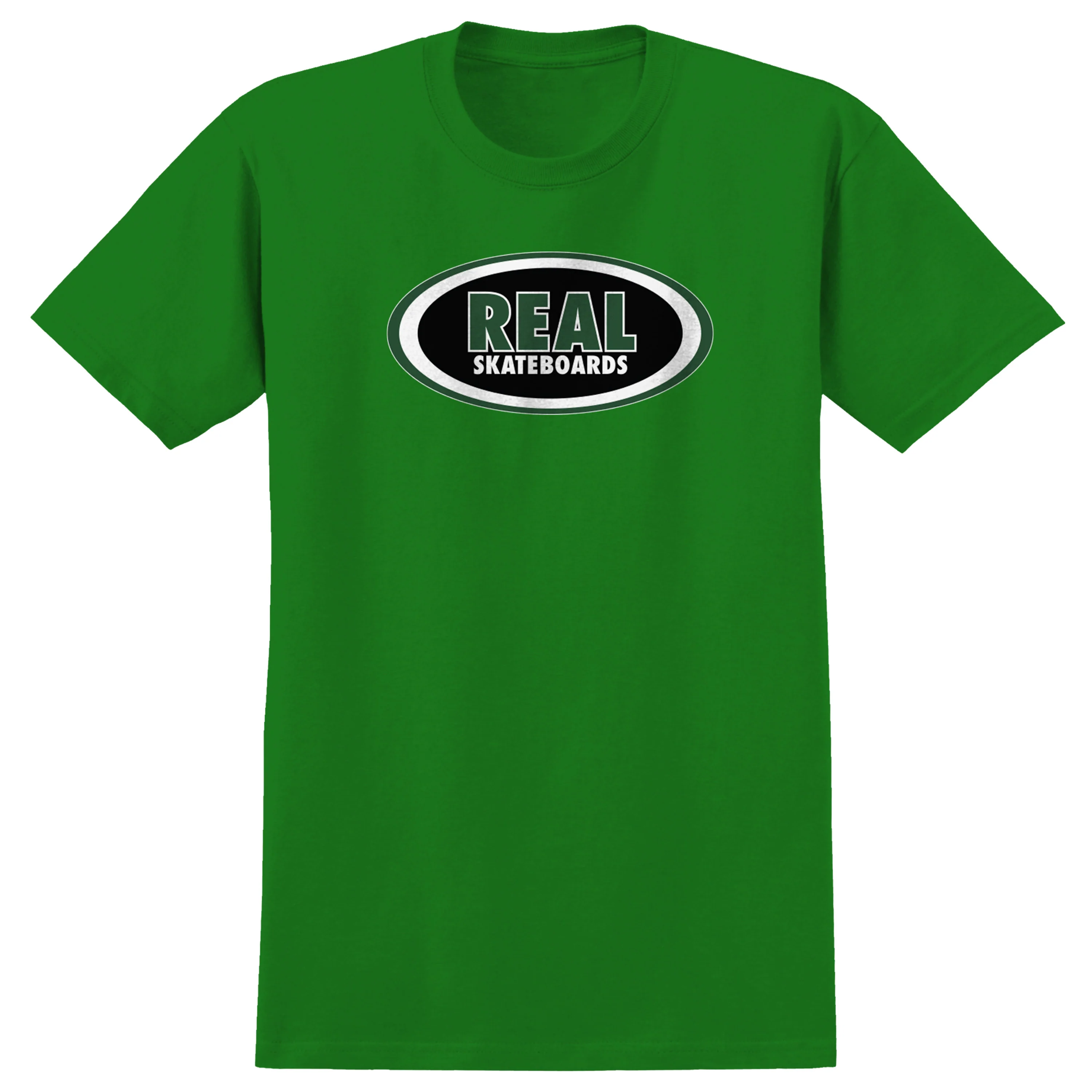 REAL OVAL TEE KELLY GREEN / BLACK