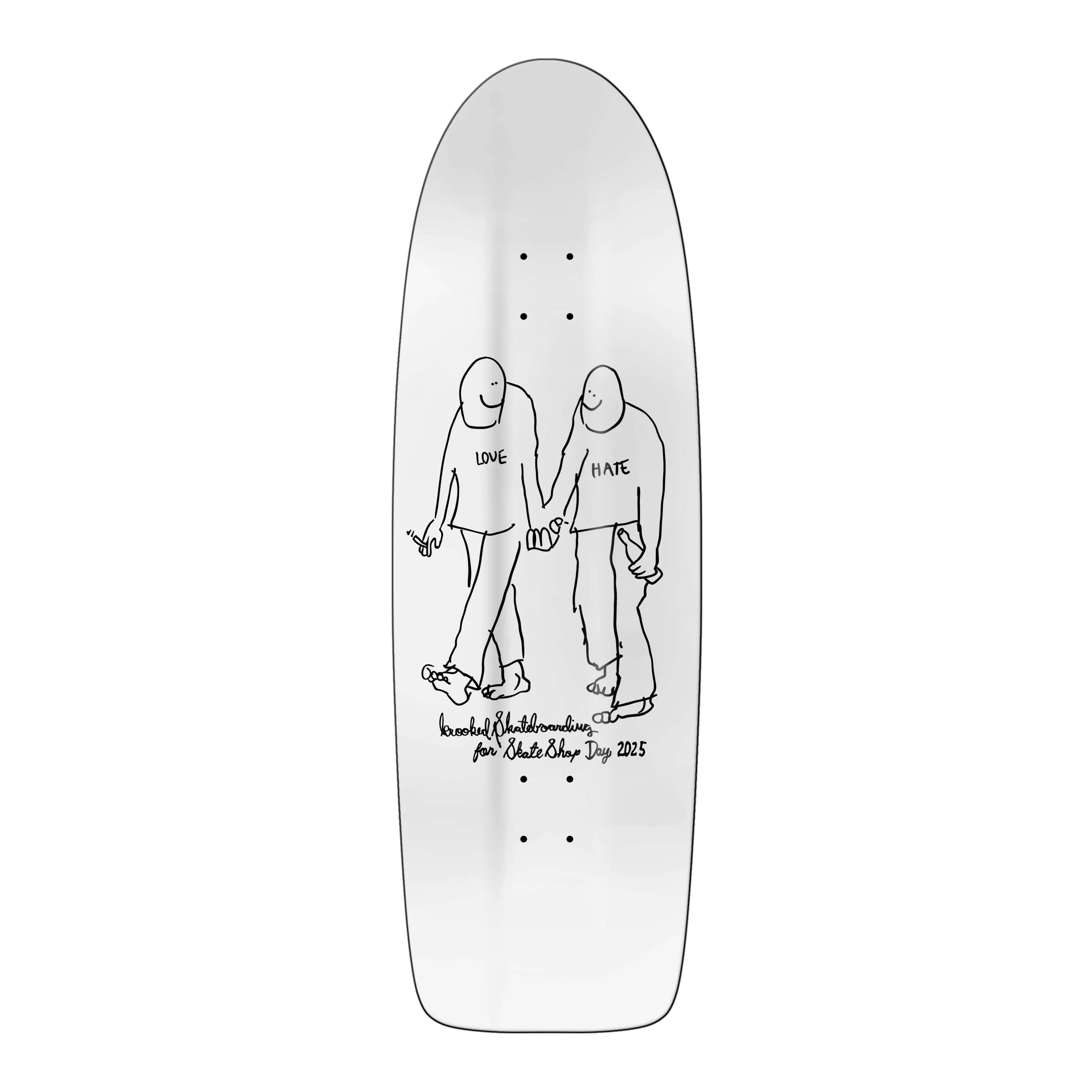 KROOKED X SKATE SHOP DAY GONZ BEAMER "LOVE" - Image 2