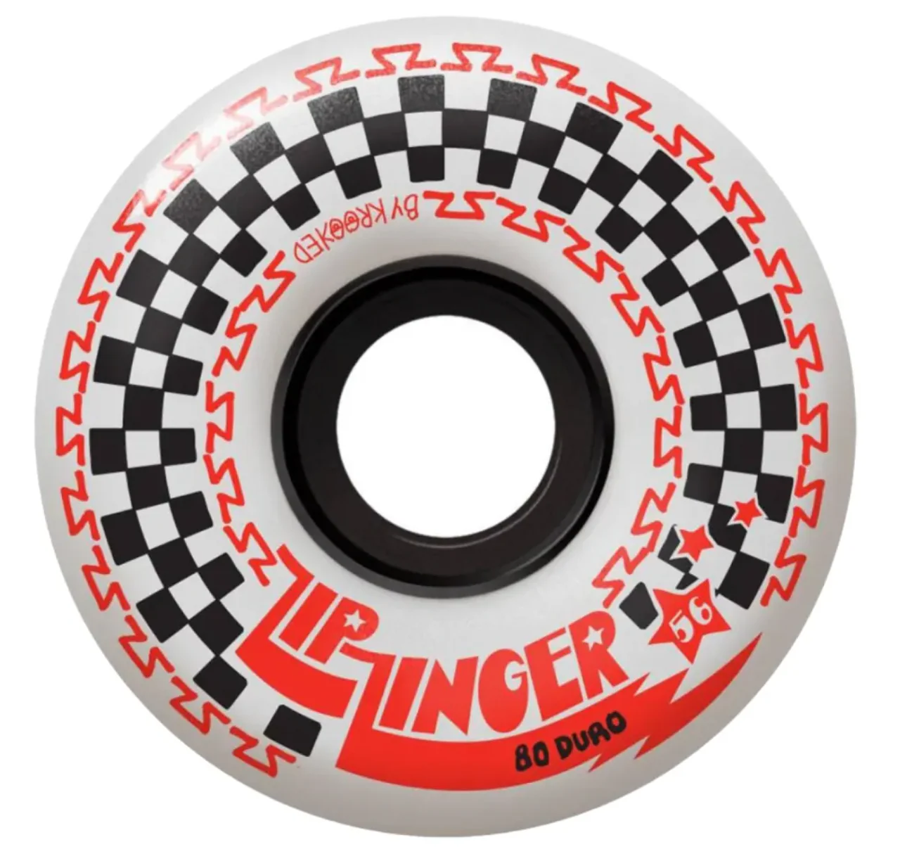 KROOKED ZIP ZINGER 80D 56MM WHITE/RED