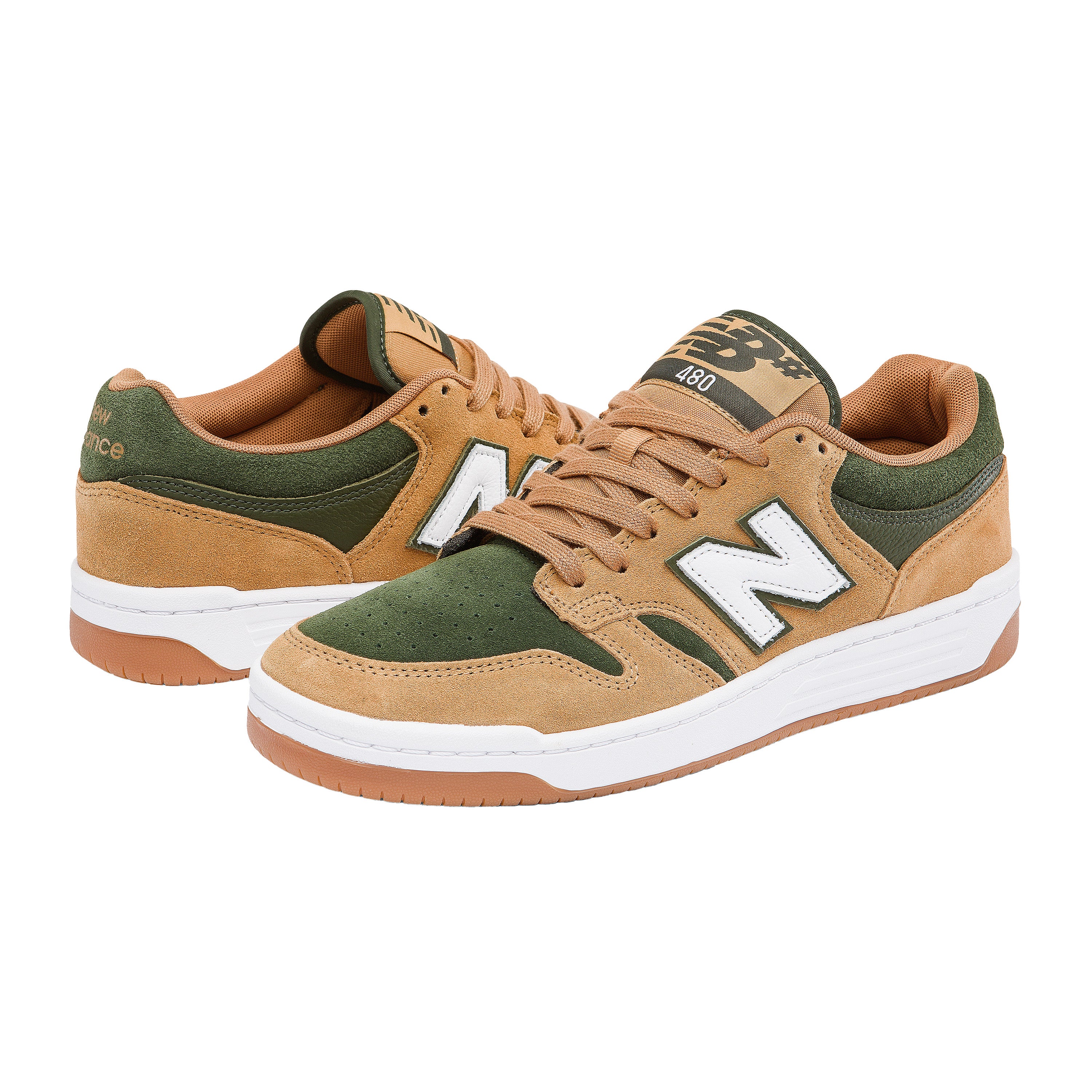 NB NUMERIC 480 SUEDE TAN / GREEN - Image 2