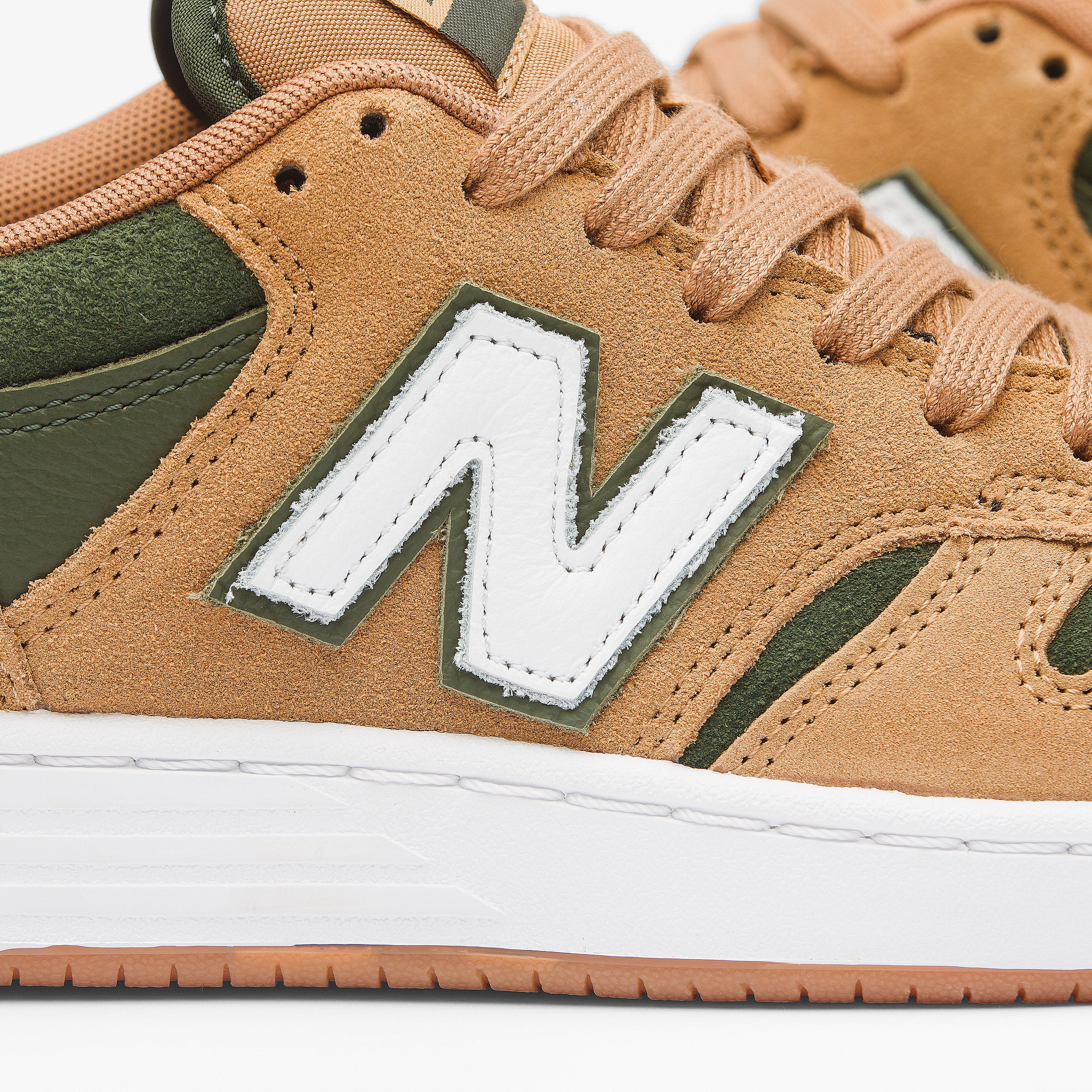NB NUMERIC 480 SUEDE TAN / GREEN - Image 5