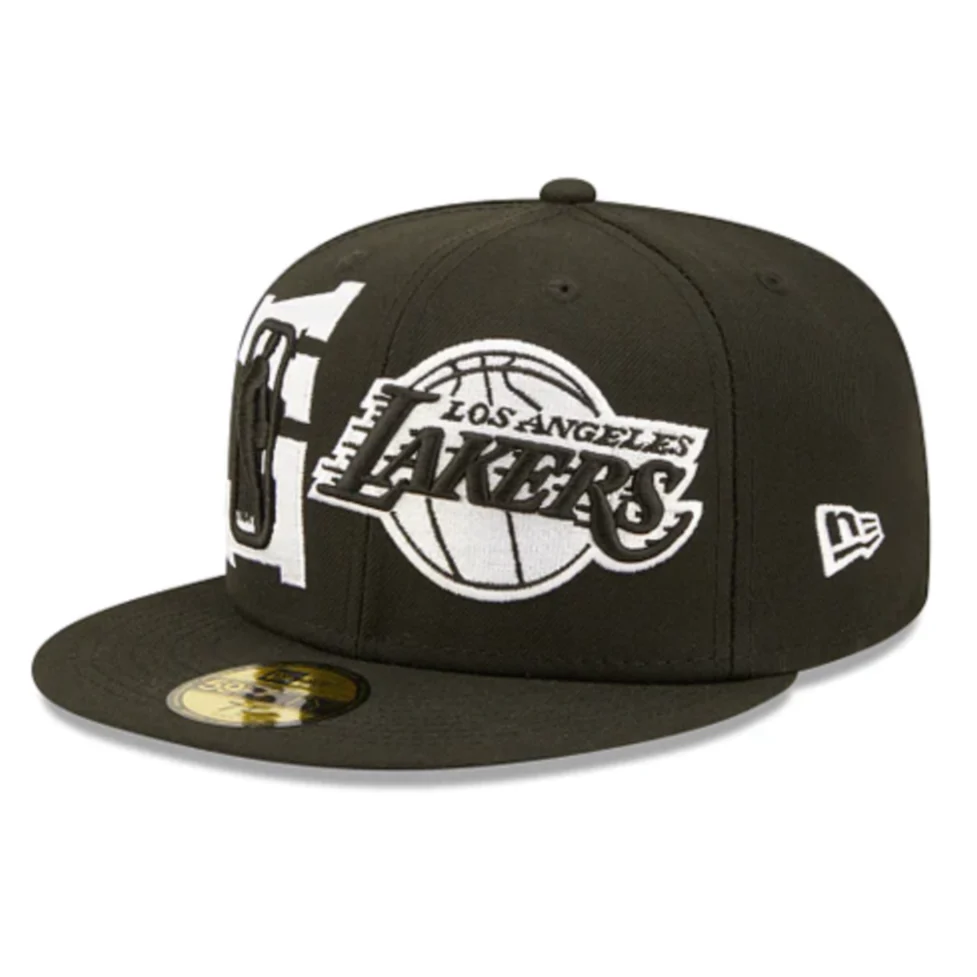 NEW ERA LOS ANGELES NBA DRAFT CAP BLACK SNAP BACK