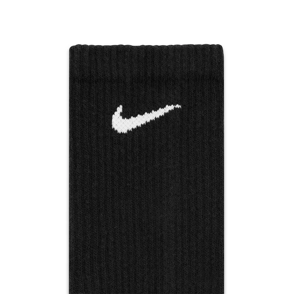 NIKE EVERYDAY CREW SOCKS 6PACK BLACK LARGE - Image 3