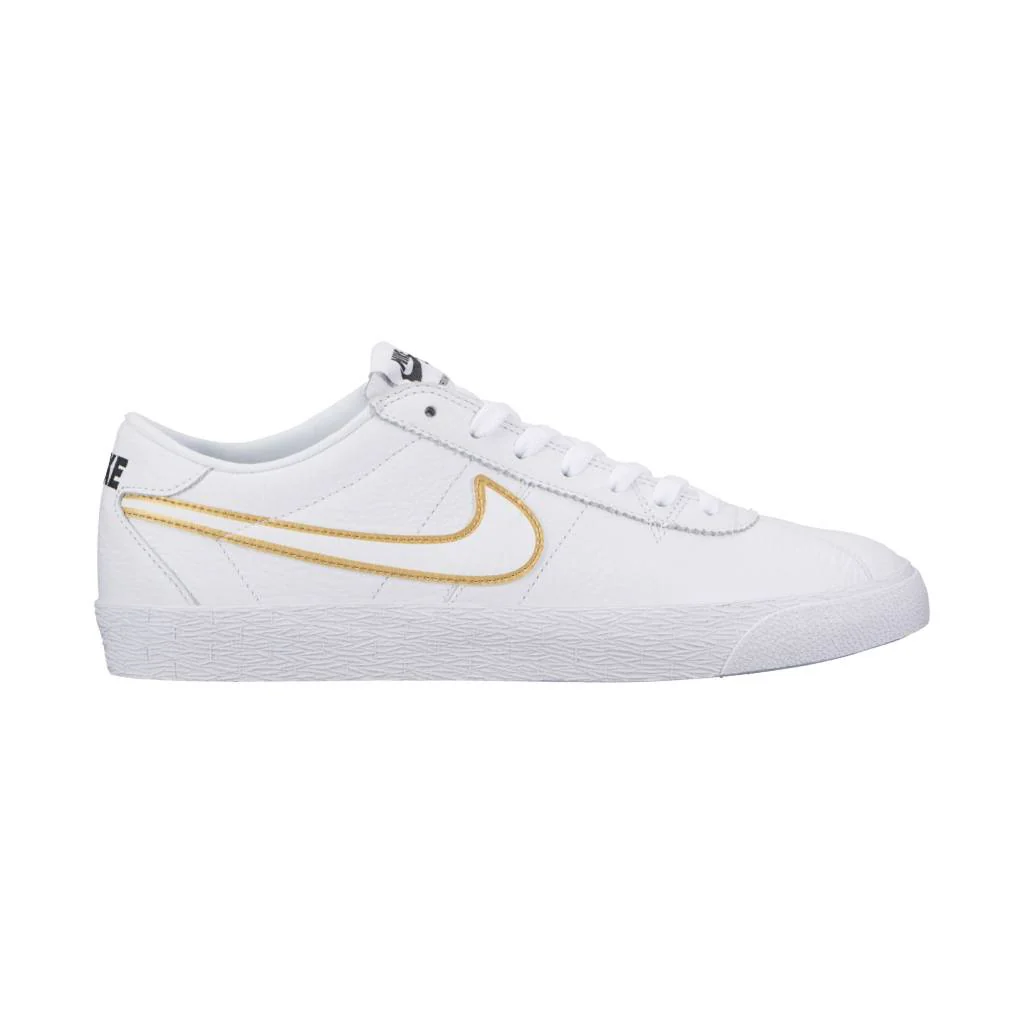 NIKE SB ZOOM BRUIN PREMIUM WHITE / METALLIC GOLD - Image 2