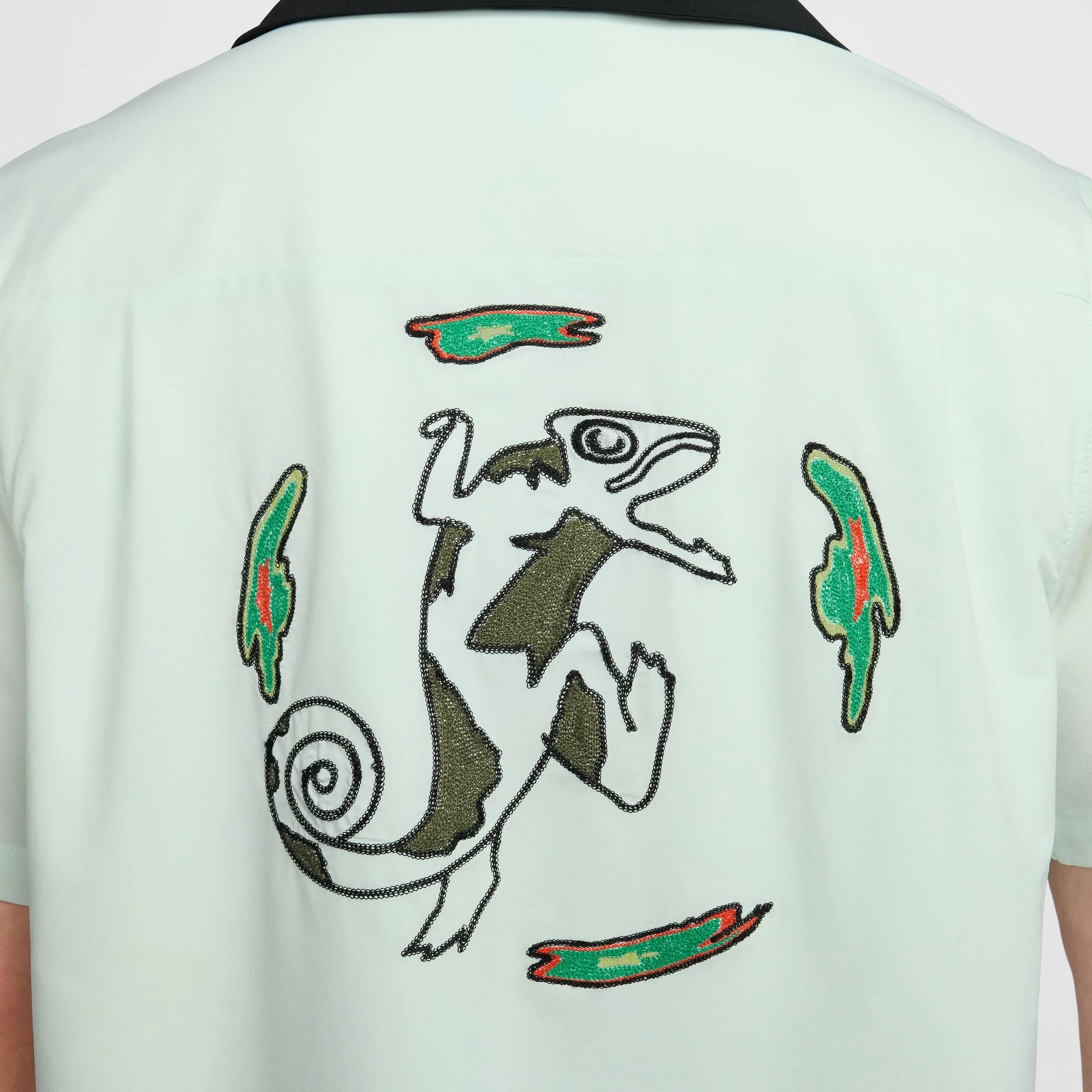 NIKE SB 2024 FEDERATION KIT BUTTON-UP SKATE BOWLER WORLD BARELY GREEN/BLACK - Image 3